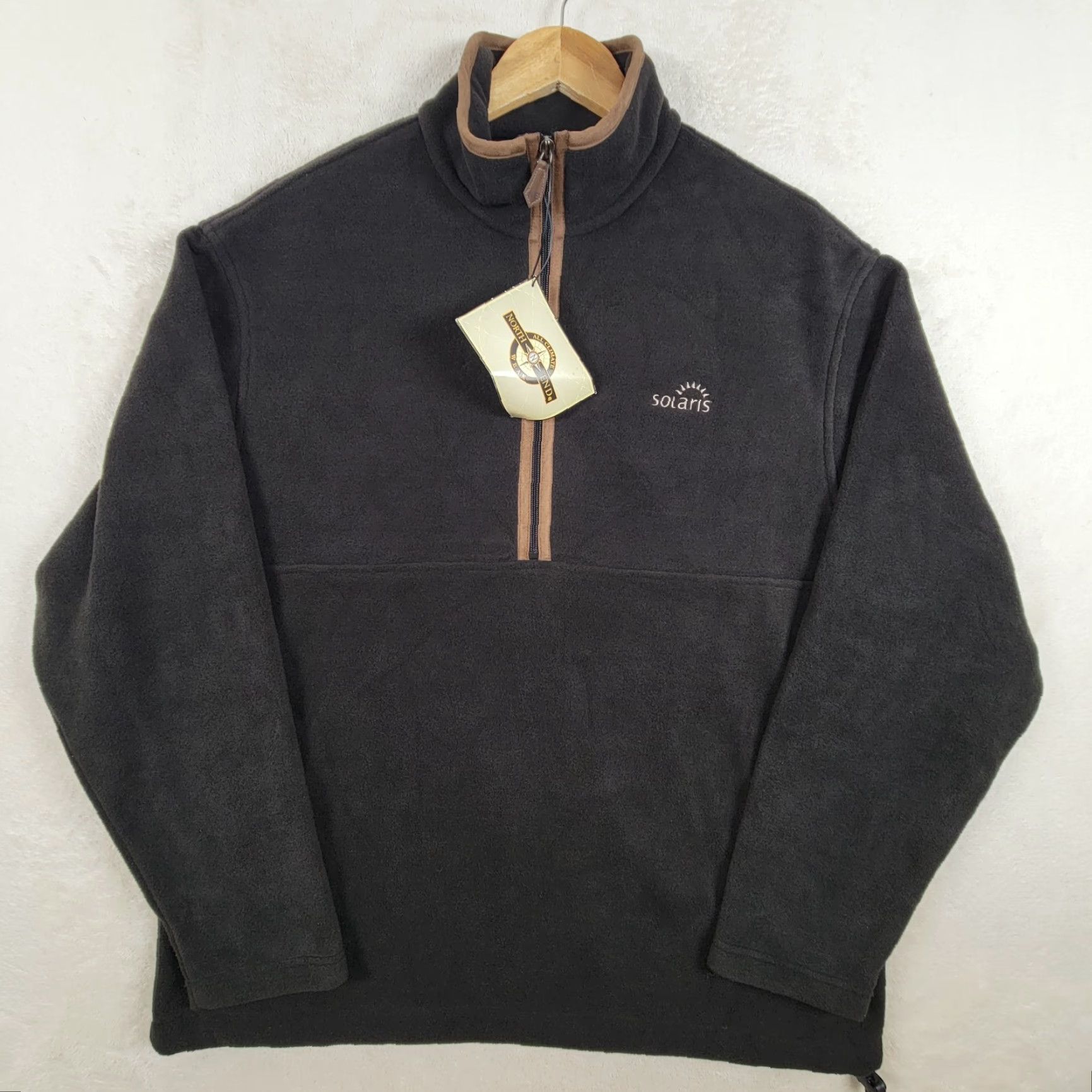 Vintage VINTAGE North End Fleece Pull Over Black Men's Size Medium Size US M / EU 48-50 / 2 - 2 Thumbnail