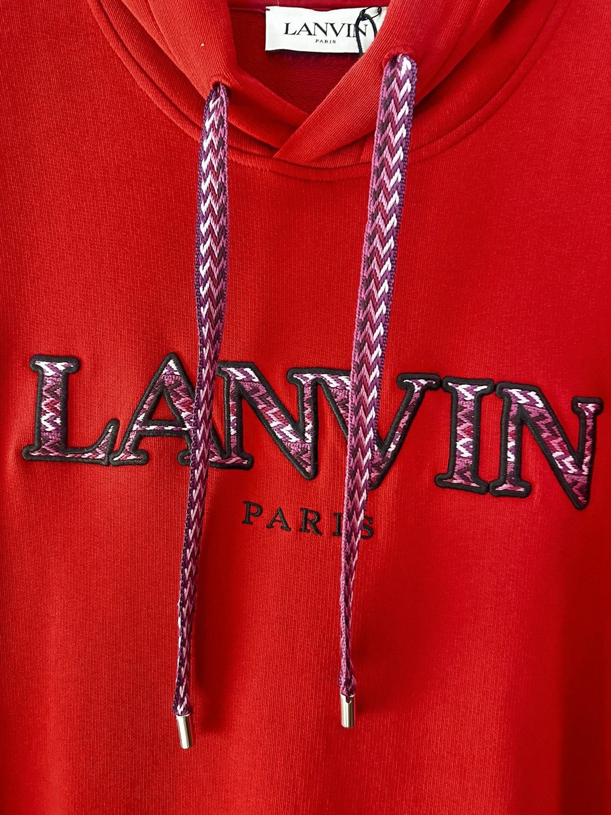 Lanvin Lanvin Curb Embroidered Hoodie Size US M / EU 48-50 / 2 - 2 Thumbnail