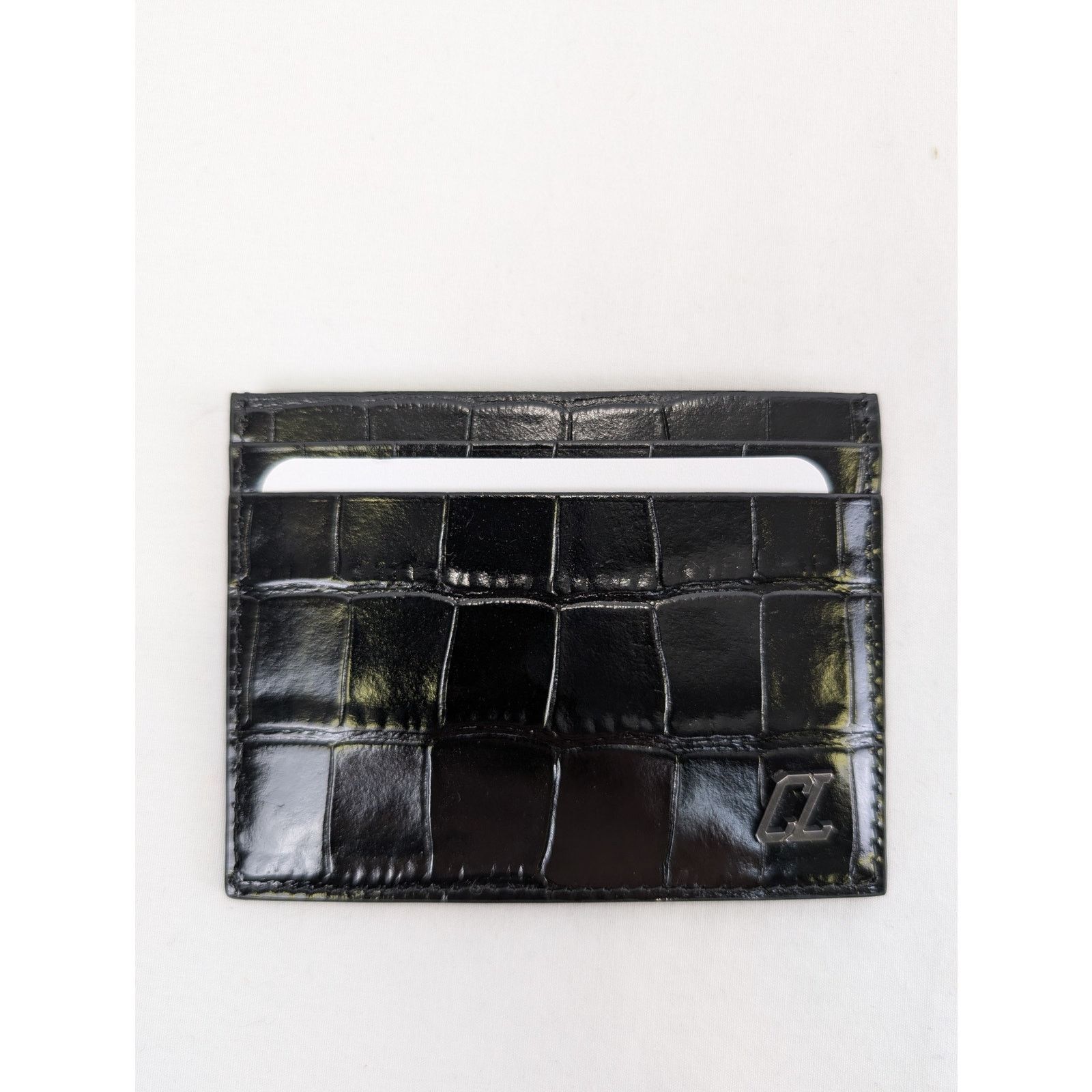 Christian Louboutin o1rshd1 Size: OS / Calf Ali/Happy Rui Logo Card Holder Black Size ONE SIZE - 2 Thumbnail