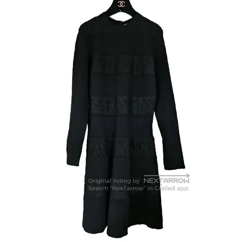 Valentino Valentino Black Long Sleeve Dot Dress . Size S / US 4 / IT 40 - 2 Thumbnail