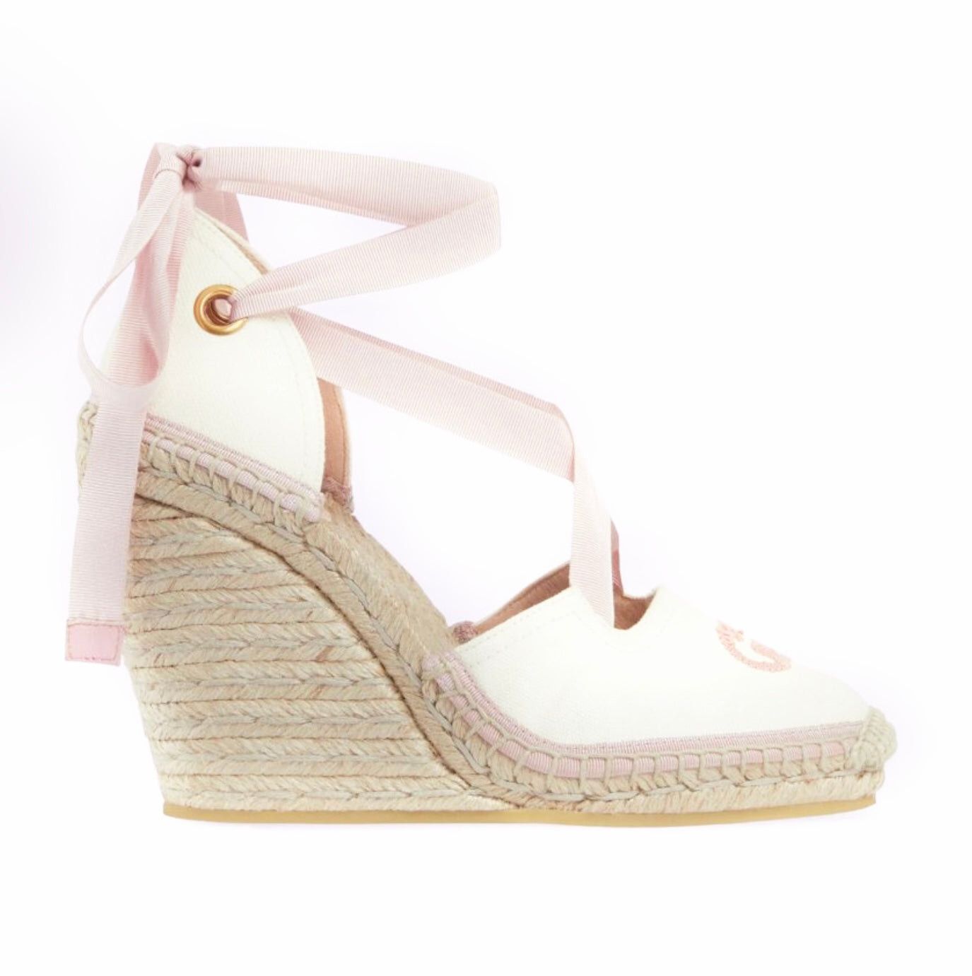 Gucci Interlocking G Ribbon Tie Espadrille Sandals SIZE 39