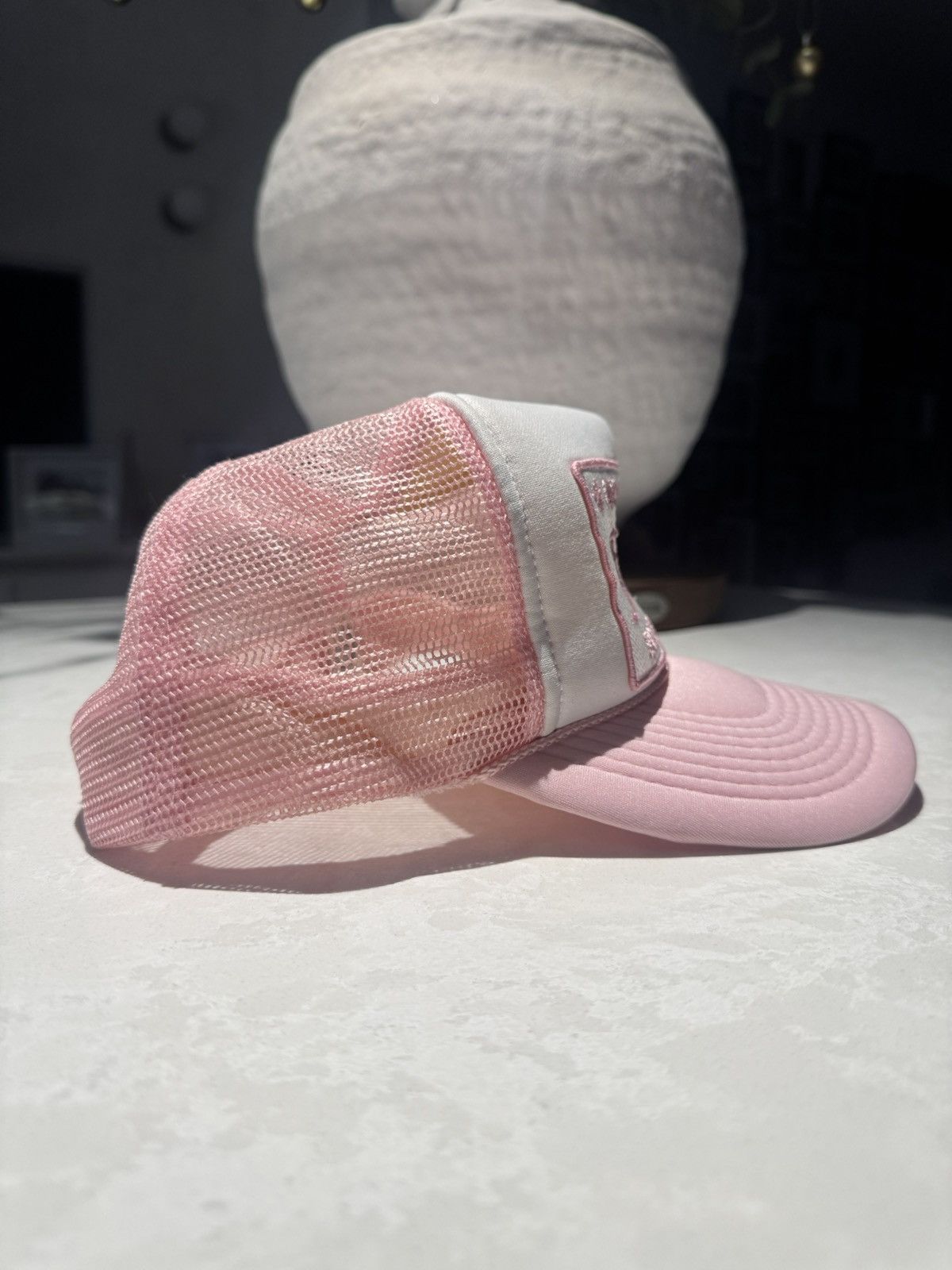 Chrome Hearts Chrome Hearts Pink F*ck Trucker Hat Size ONE SIZE - 4 Thumbnail