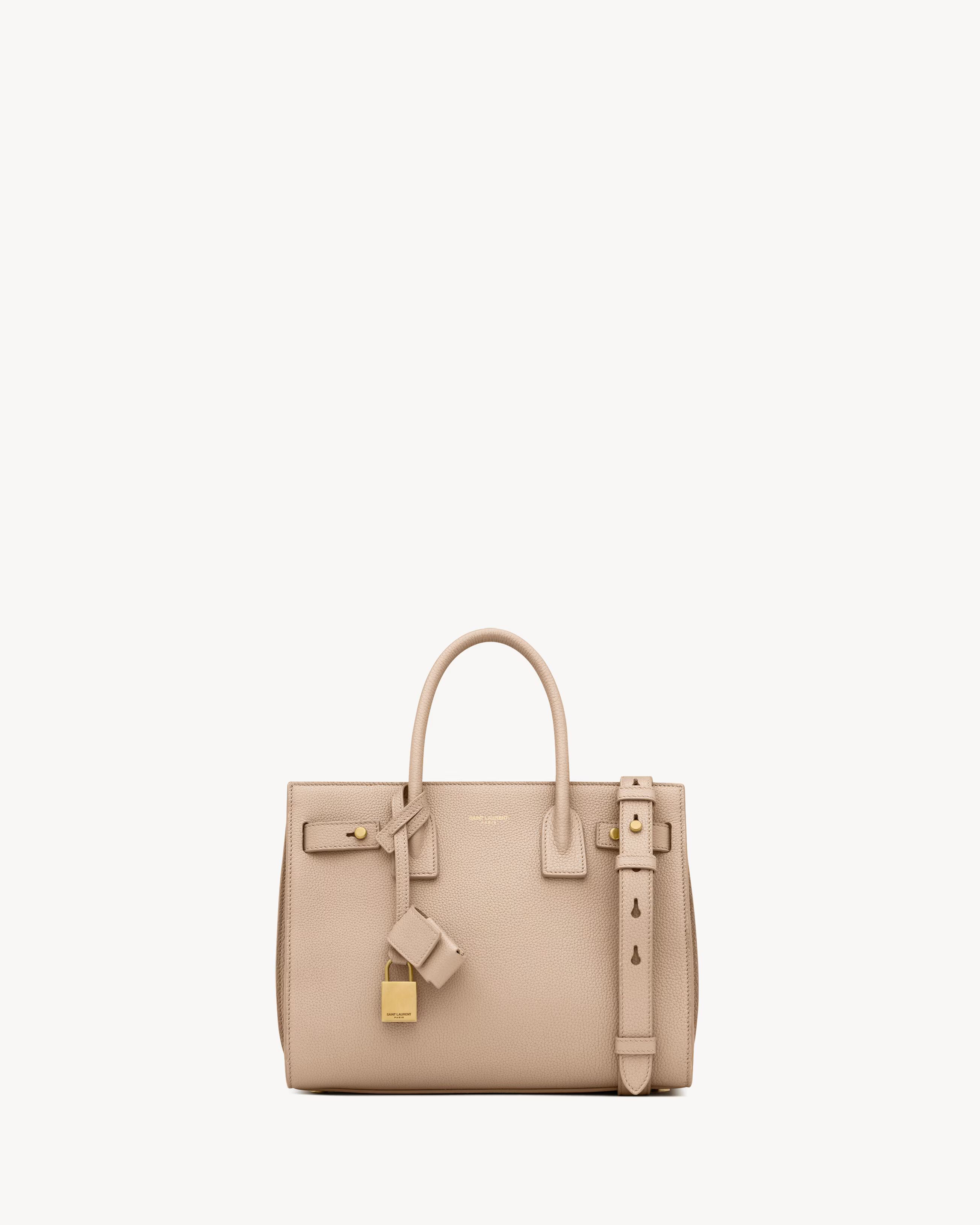 Saint Laurent Paris o1s1wg110924 Size: OS / Sac De Jour Baay Leather Bag Beige Size ONE SIZE - 1 Thumbnail