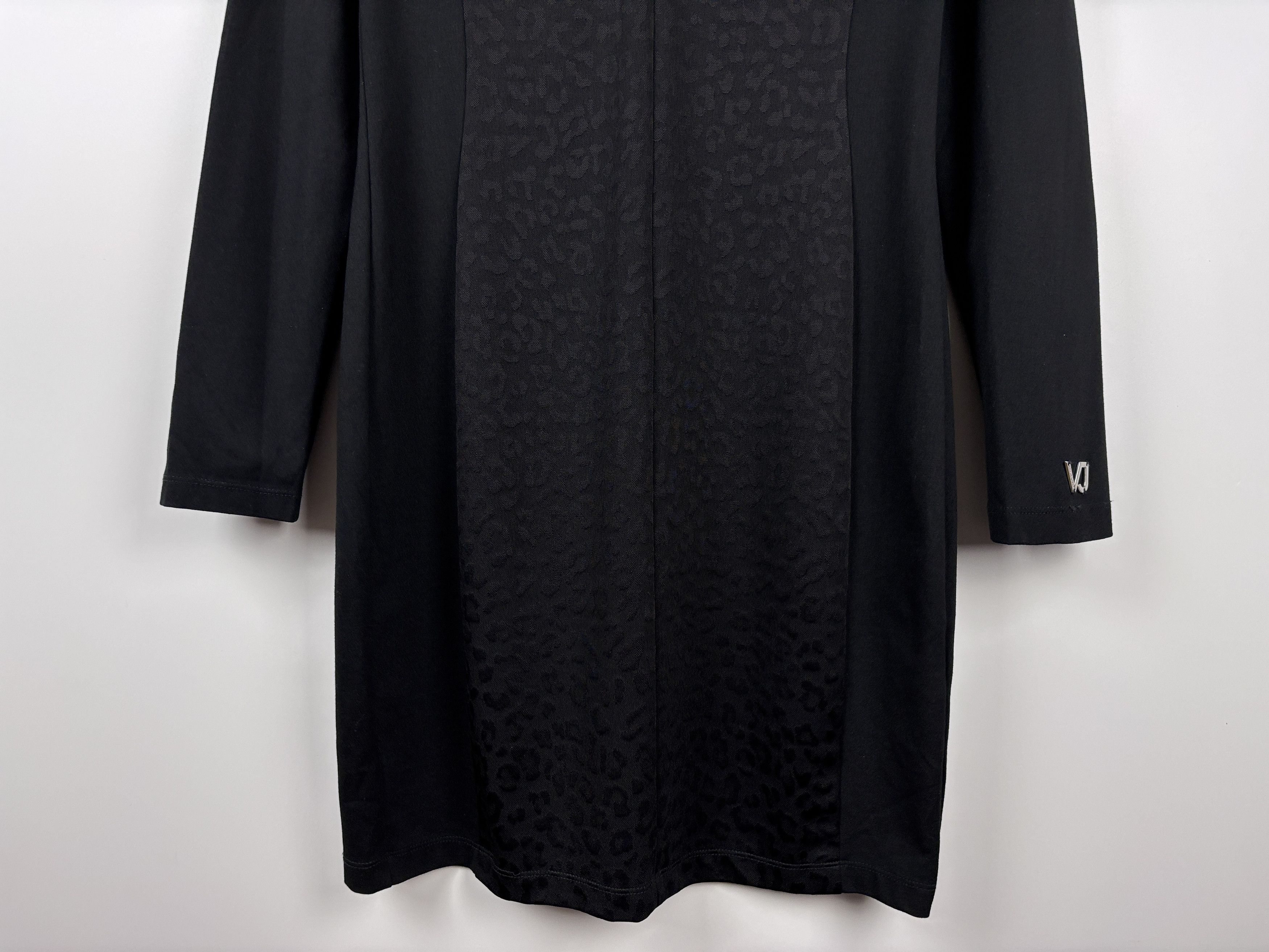 Versace × Versace Jeans Couture Womens Versace Jeans Long Sleeve Dress Black Size US 10 Size L / US 10 / IT 46 - 3 Thumbnail