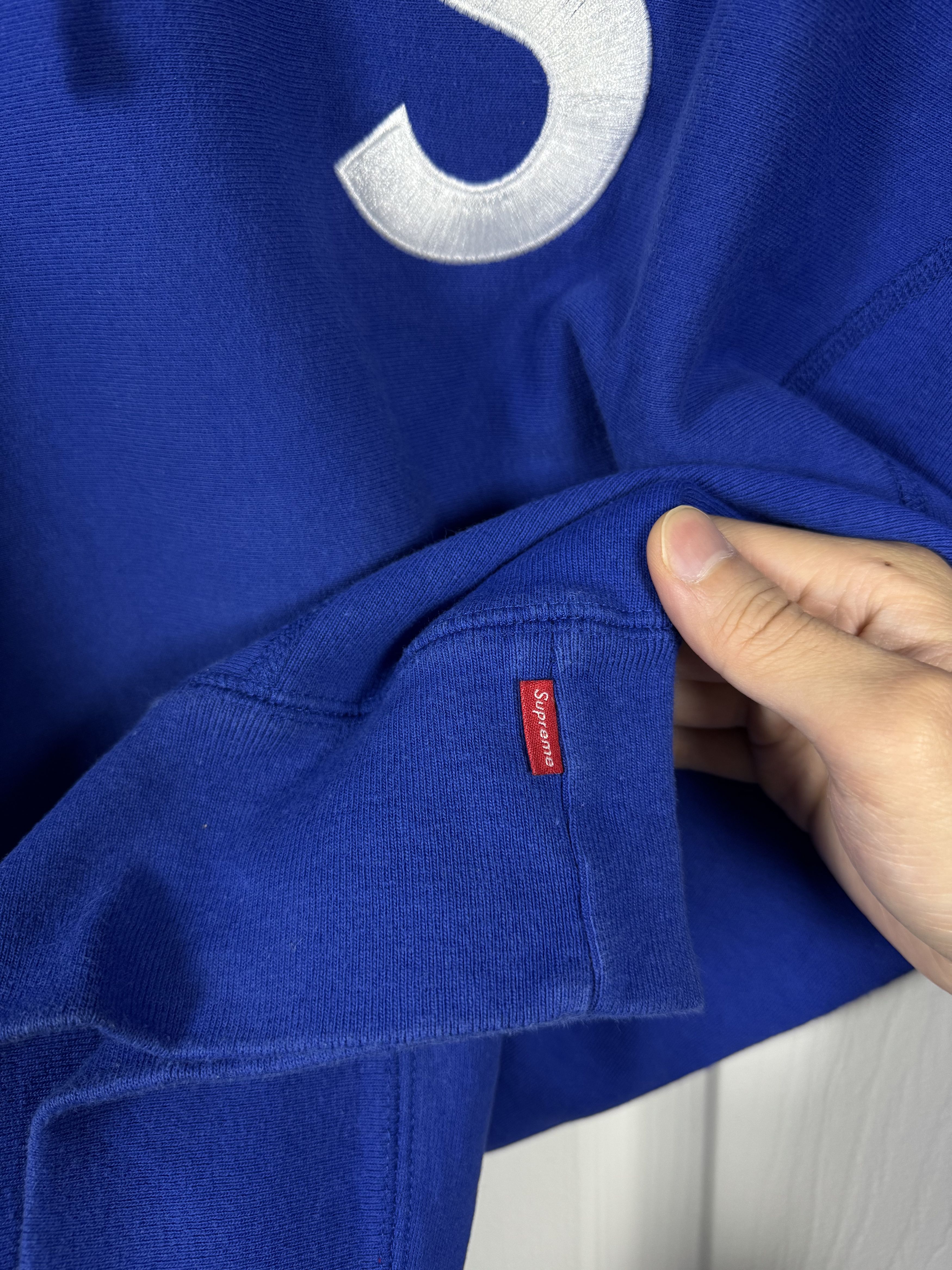 Supreme S Logo Hooded Sweatshirt Royal Blue Large Size US L / EU 52-54 / 3 - 4 Thumbnail