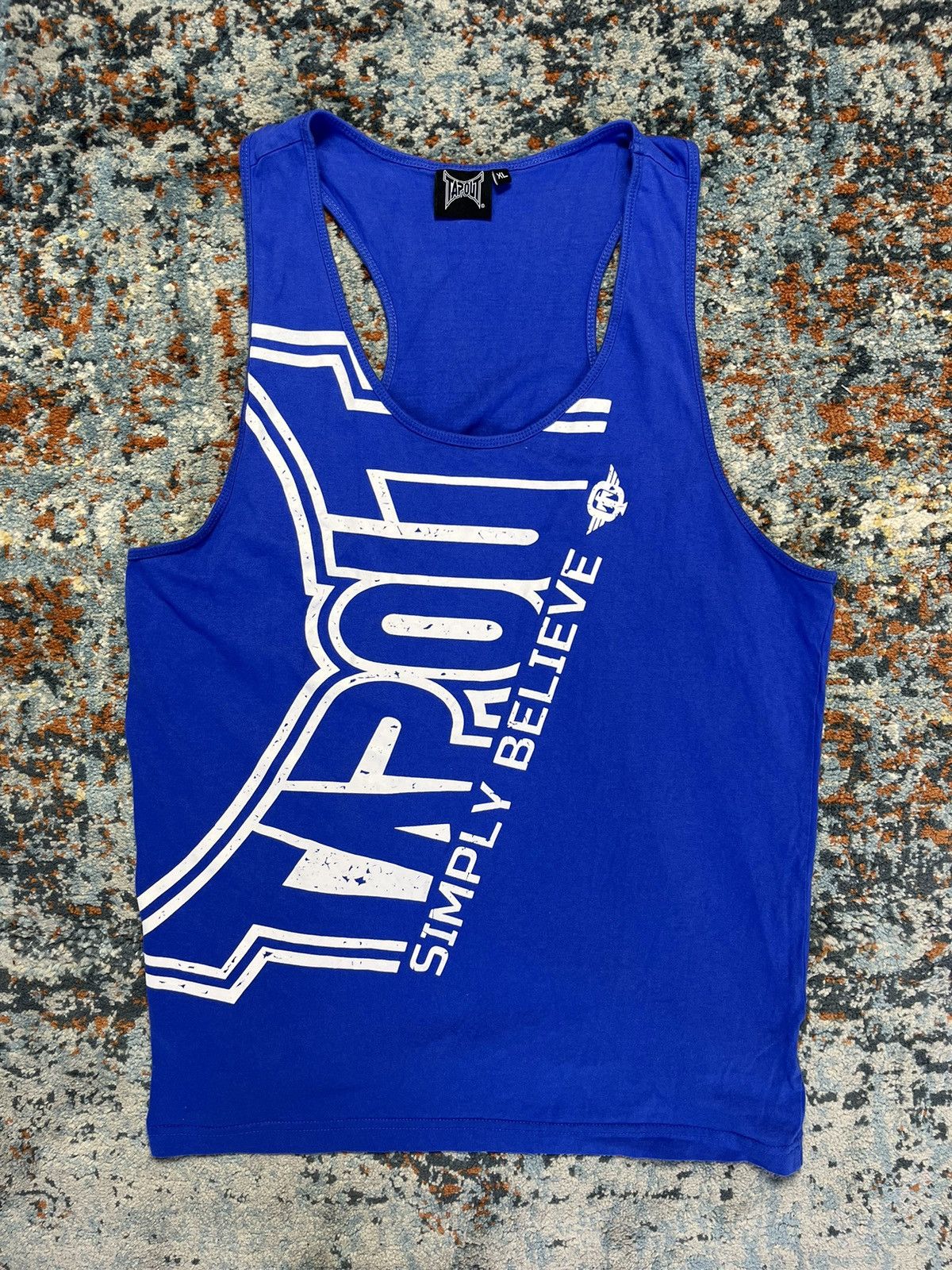 Tapout × Vintage Vintage 00s Tapout big logo print tank top sleeves tee Size US XL / EU 56 / 4 - 1 Thumbnail