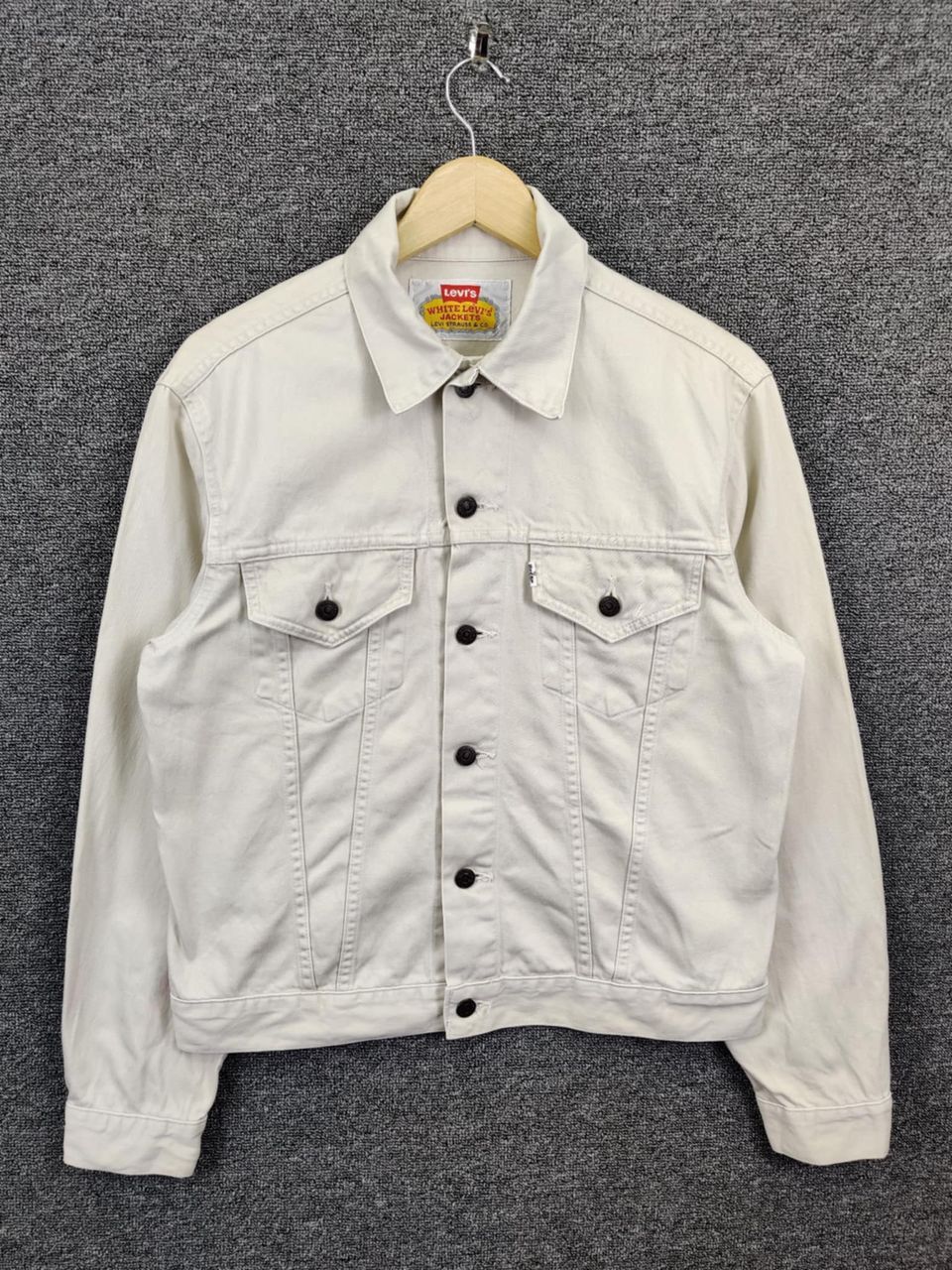 Levi's Vintage 90s Levis White Tab Trucker Jacket Size US M / EU 48-50 / 2 - 1 Thumbnail