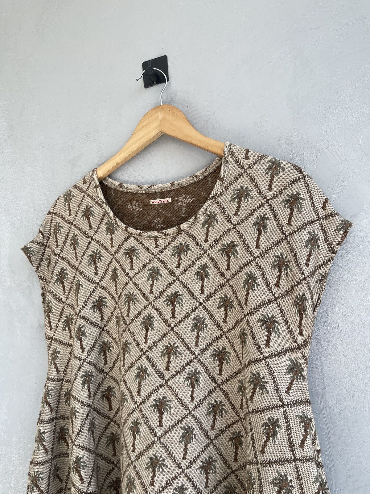 Kapital Kapital Palm Grid Drape Top Size US M / EU 48-50 / 2 - 2 Thumbnail