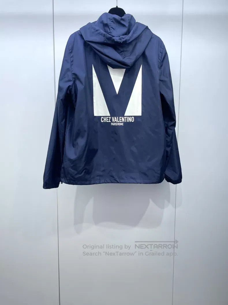 Valentino Valentino Navy blue hooded zip jacket Size US M / EU 48-50 / 2 - 2 Thumbnail