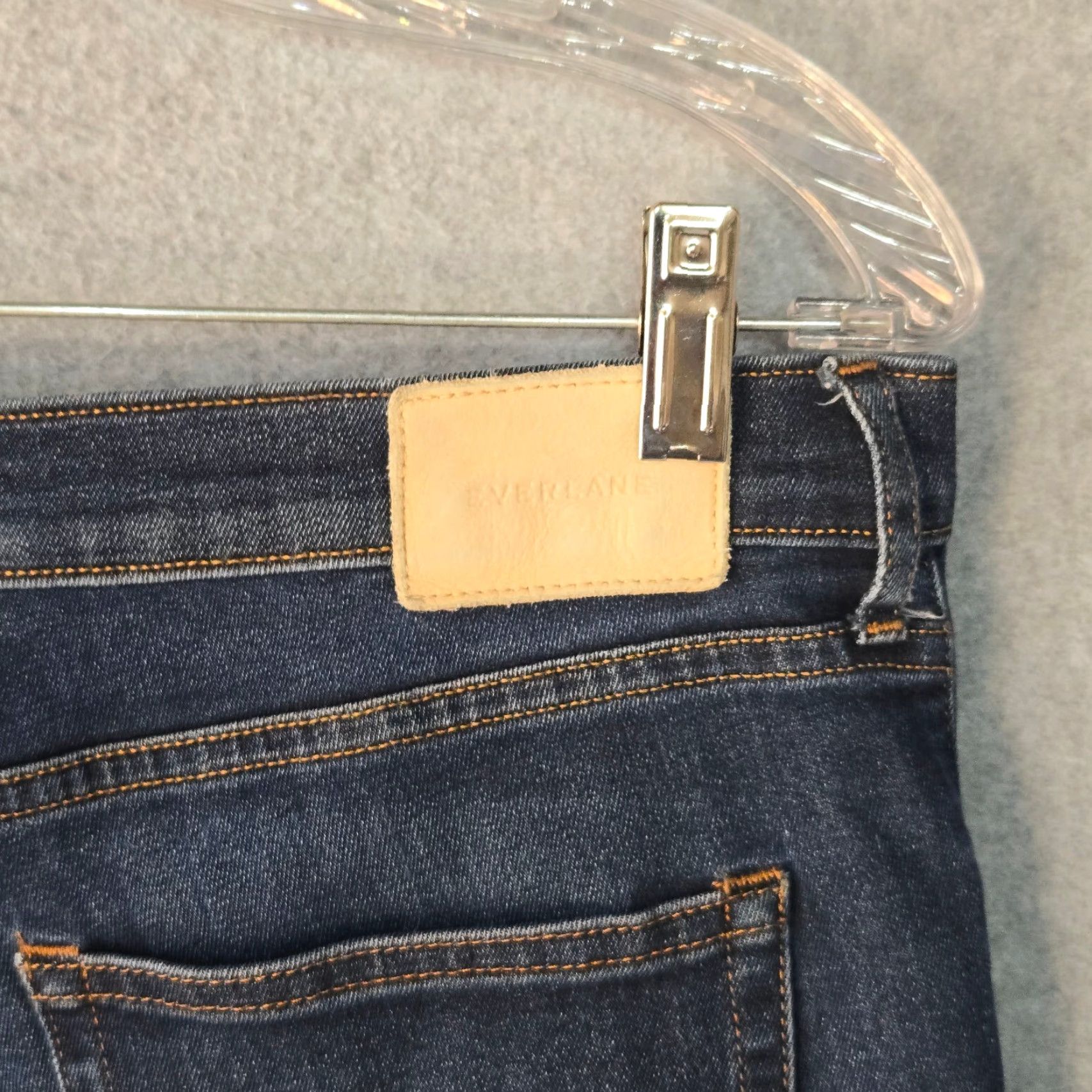Everlane Everlane Skinny Jeans Womens Blue Denim Stretch High Rise Medium Wash 5-Pockets Jeans Size 32" / US 10 / IT 46 - 7 Thumbnail