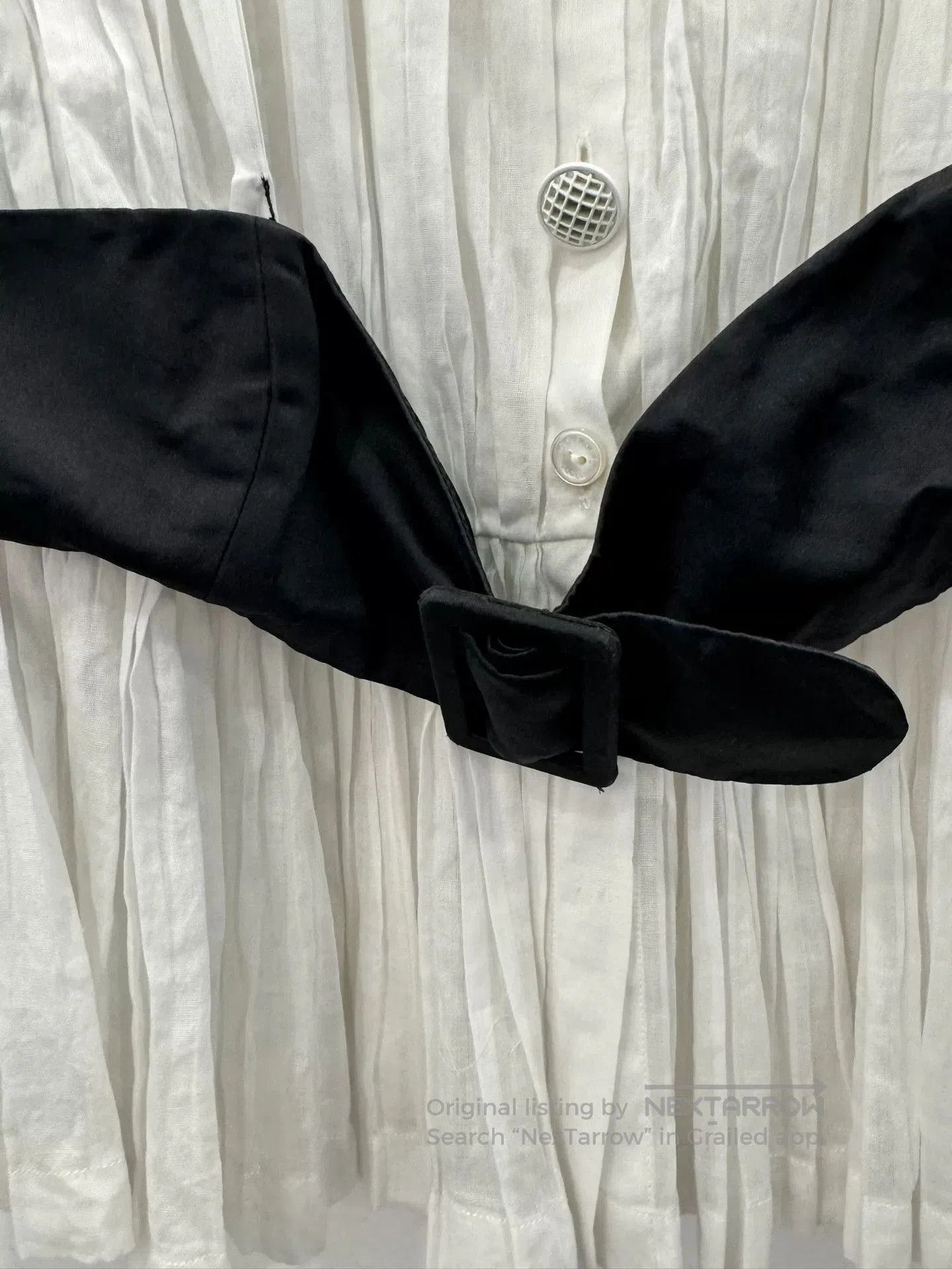 Chanel Chanel Black White Pleated Women's Top. Size M / US 6-8 / IT 42-44 - 3 Thumbnail