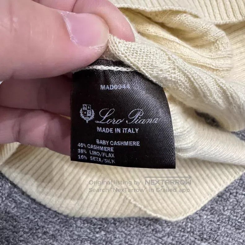 Loro Piana Loro Piana Cable Knit Cashmere Sweater Size US L / EU 52-54 / 3 - 4 Thumbnail