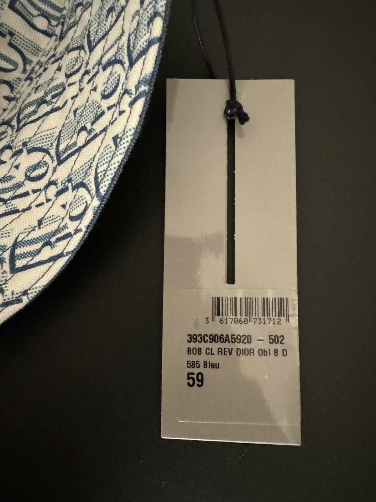 Dior REVERSIBLE DIOR OBLIQUE BUCKET HAT size 59 Size ONE SIZE - 6 Thumbnail