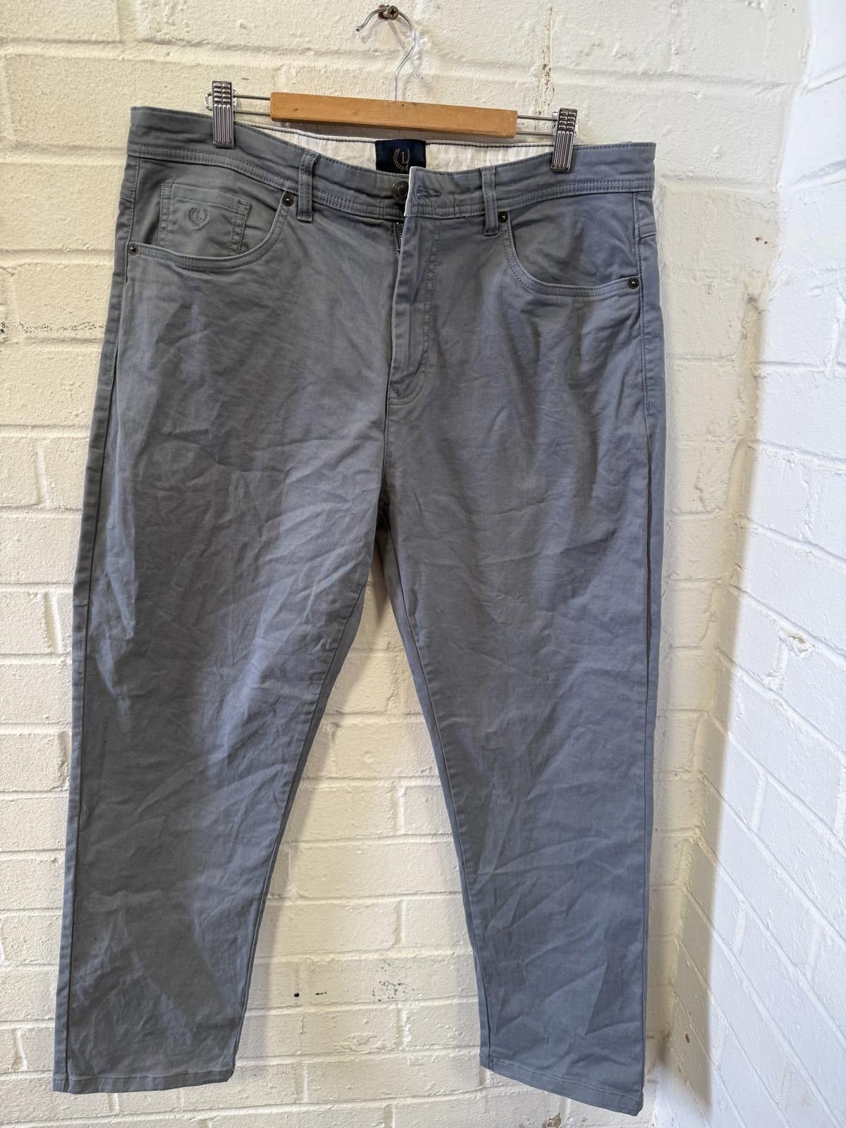 Designer Stylish Grey Casual Trousers Size US 36 / EU 52 - 3 Thumbnail