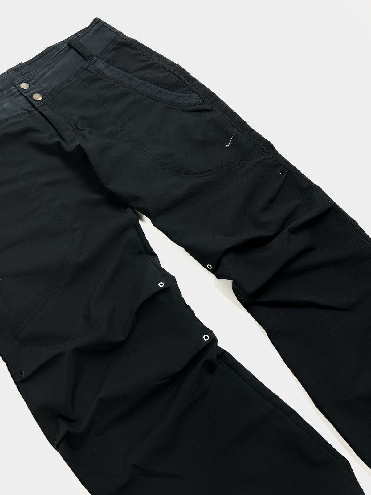 Nike Vintage Y2K Nike Baggy Fit Track Pants Nylon Black Women's M Size 30" / US 8 / IT 44 - 7 Thumbnail