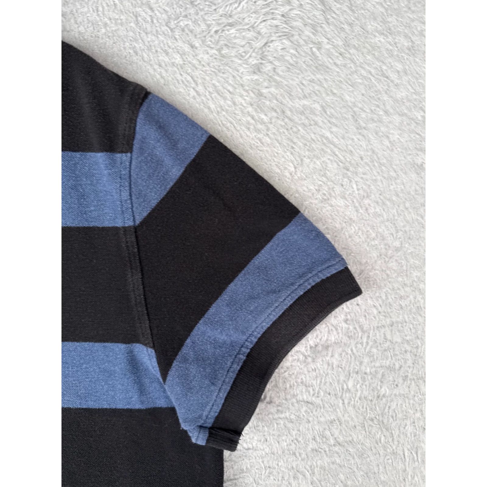 Tommy Hilfiger Tommy Hilfiger Polo Shirt Men Medium Blue Black Stripe Slim 100% Cotton Polo Shirt Slim Men Blue Stripe 100% Cotton TH (Regular) Size US M / EU 48-50 / 2 - 2 Thumbnail