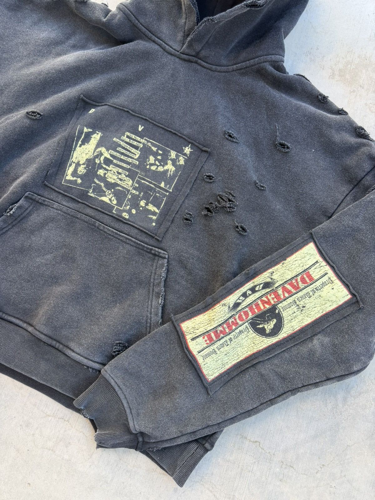 Other Daven Homme Ramone Patch Hoodie – Distressed Large Size US L / EU 52-54 / 3 - 5 Thumbnail