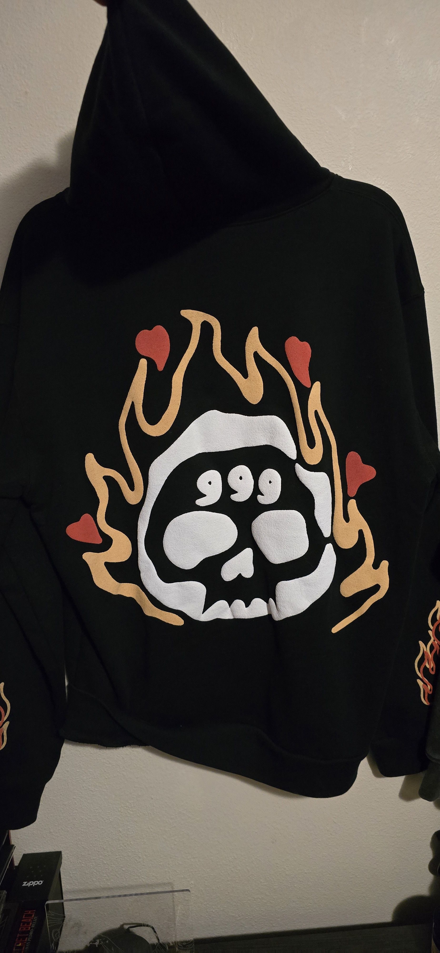 999 Club juice wrld fire skull hoodie Size US L / EU 52-54 / 3 - 2 Thumbnail