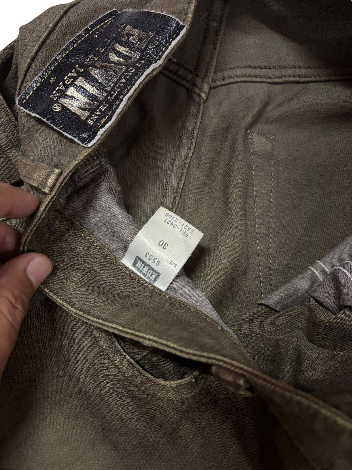 Edwin Vtg Edwin Japan 503 Distressed Jeans Size US 30 / EU 46 - 6 Thumbnail
