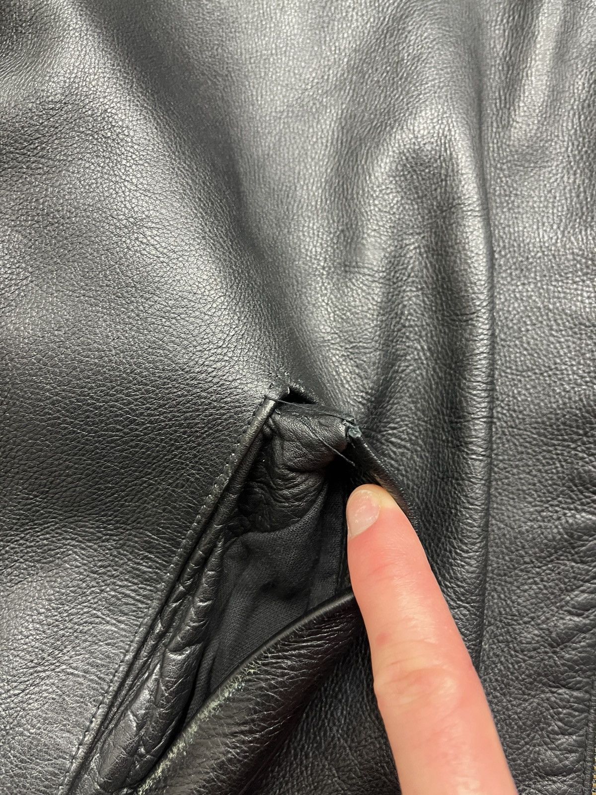 AMI Y2K Vintage AMI Leather Jacket Moto Streetwear Style USA VTG Size US S / EU 44-46 / 1 - 10 Thumbnail