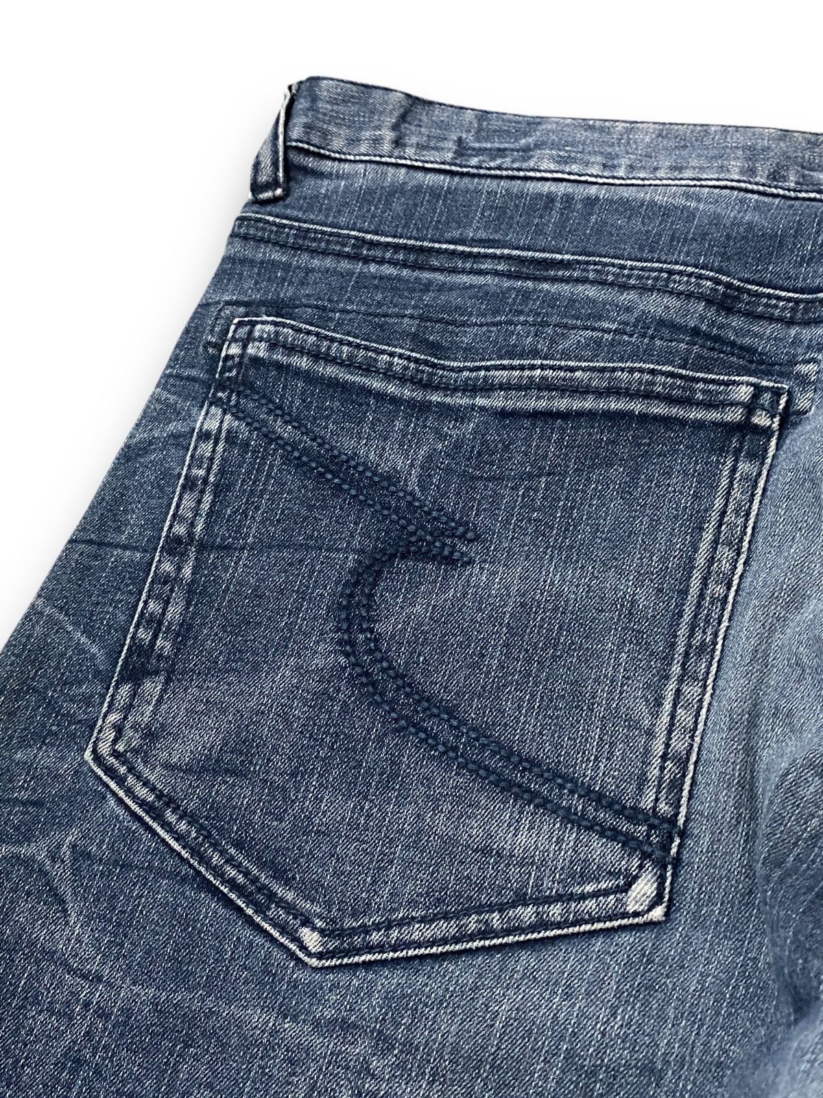 Japanese Brand × Le Grande Bleu (L.G.B.) × semanticdesign Japan Semantic Design Lightning Bleached Pattern Jeans Denim Size US 36 / EU 52 - 10 Thumbnail