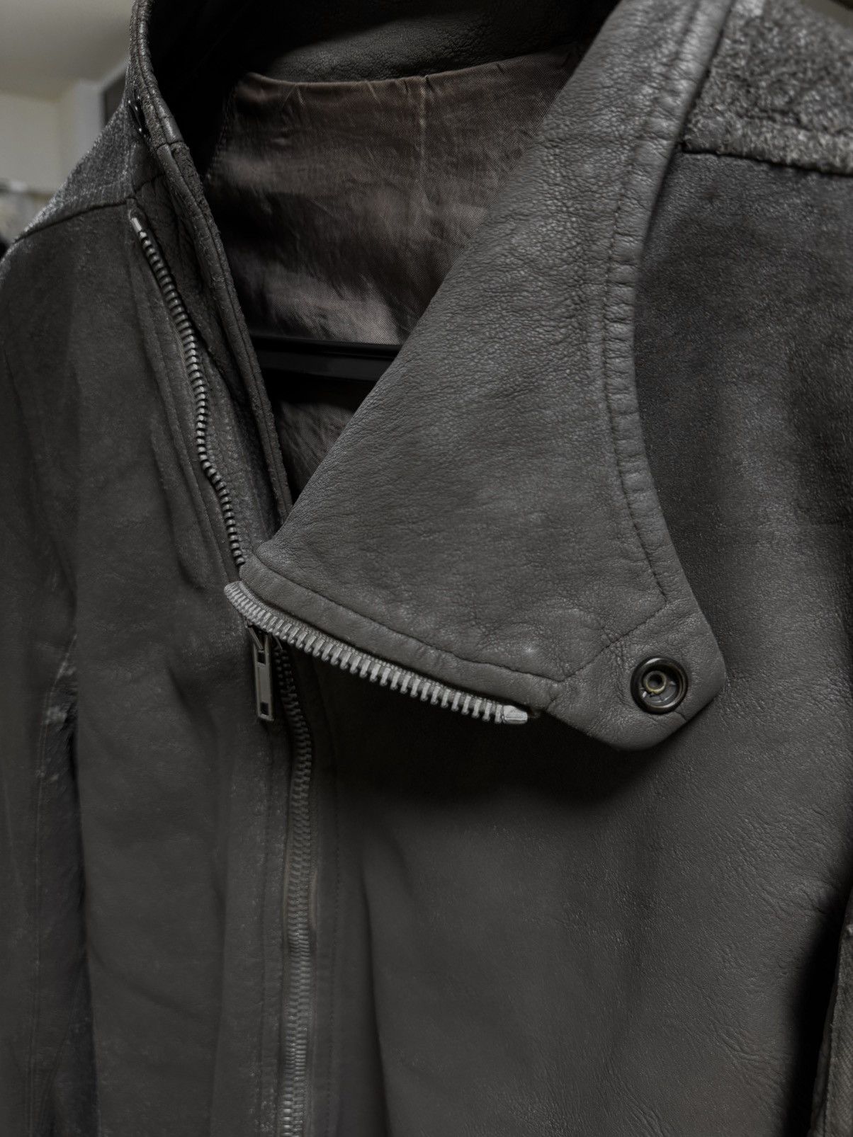 Rick Owens Rick Owens destroyed lamb skin leather jacket Size US XS / EU 42 / 0 - 3 Thumbnail