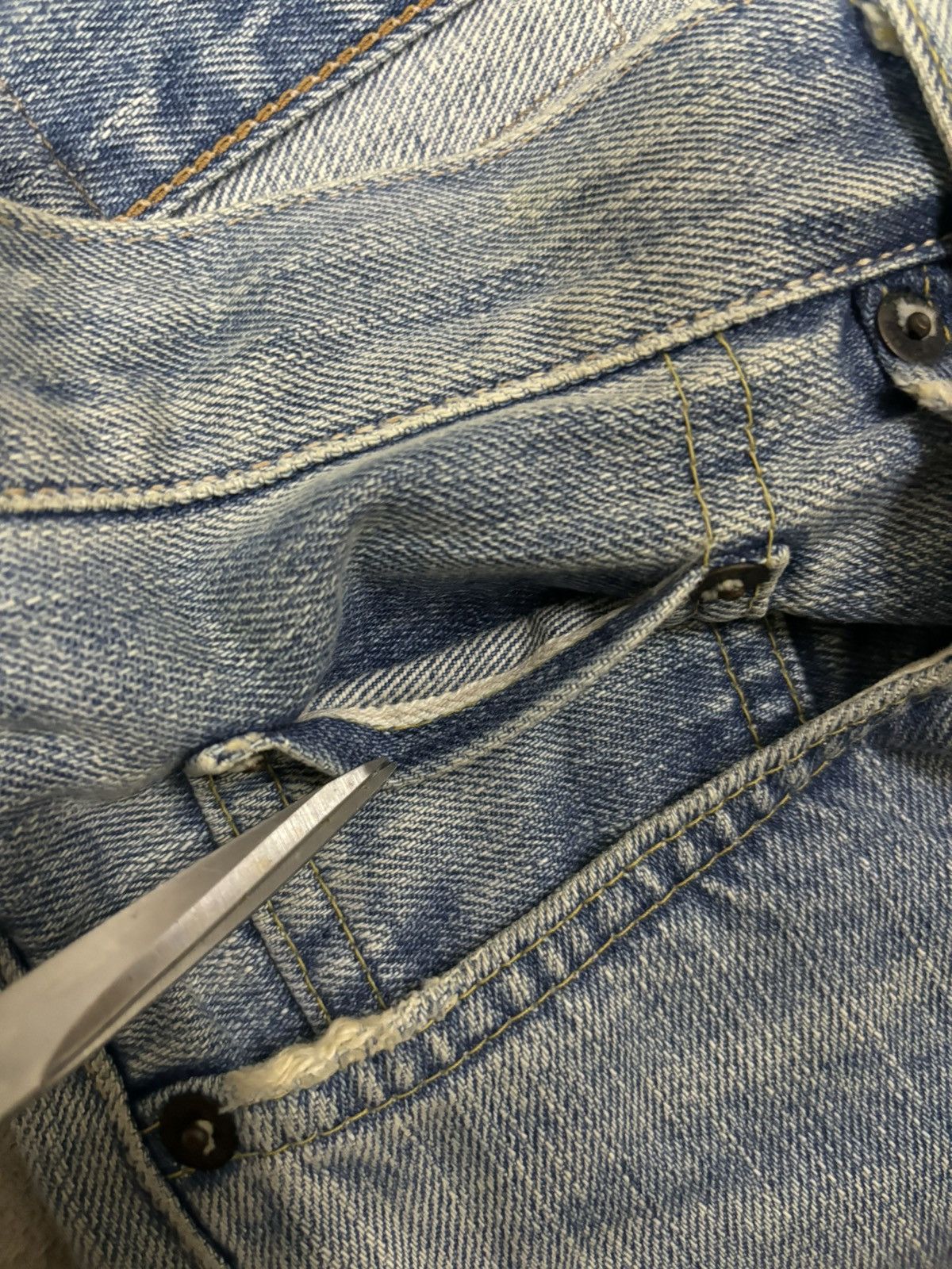 Edwin Vintage Edwin 505XX Selvedge Dirt Mud Wash Baggy Jeans Size US 34 / EU 50 - 7 Thumbnail