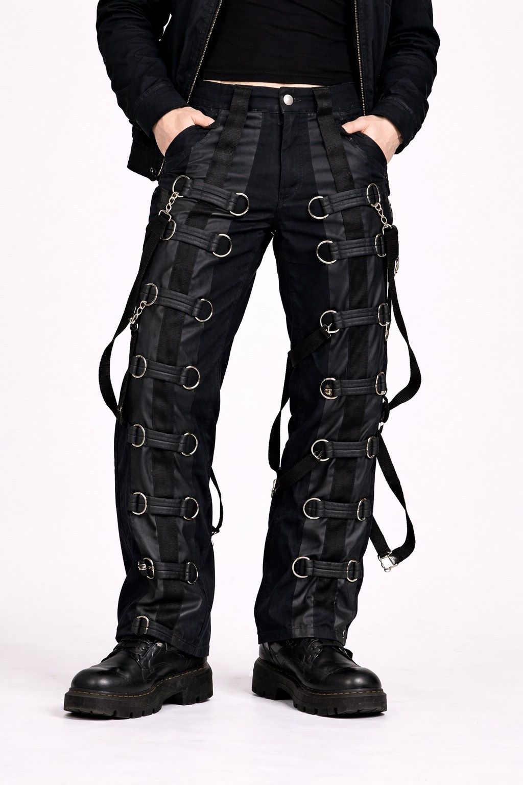 Japanese Brand Aderlass Parachute Bondage Black Pants Cyber Punk Size 34 Size US 34 / EU 50 - 2 Thumbnail