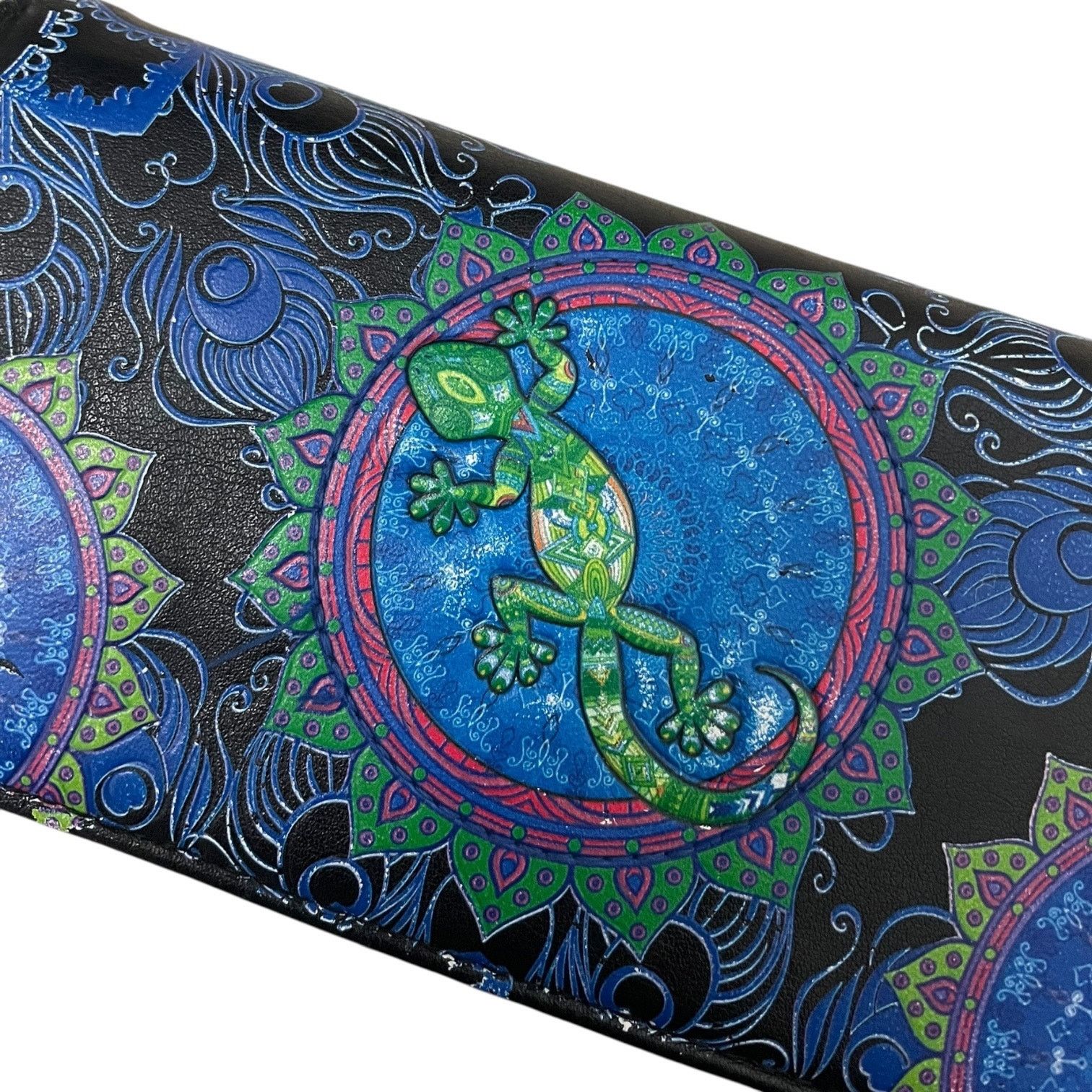 Other Shagwear Blue & Green Lizard Mandala Faux Leather Wallet Size ONE SIZE - 5 Thumbnail