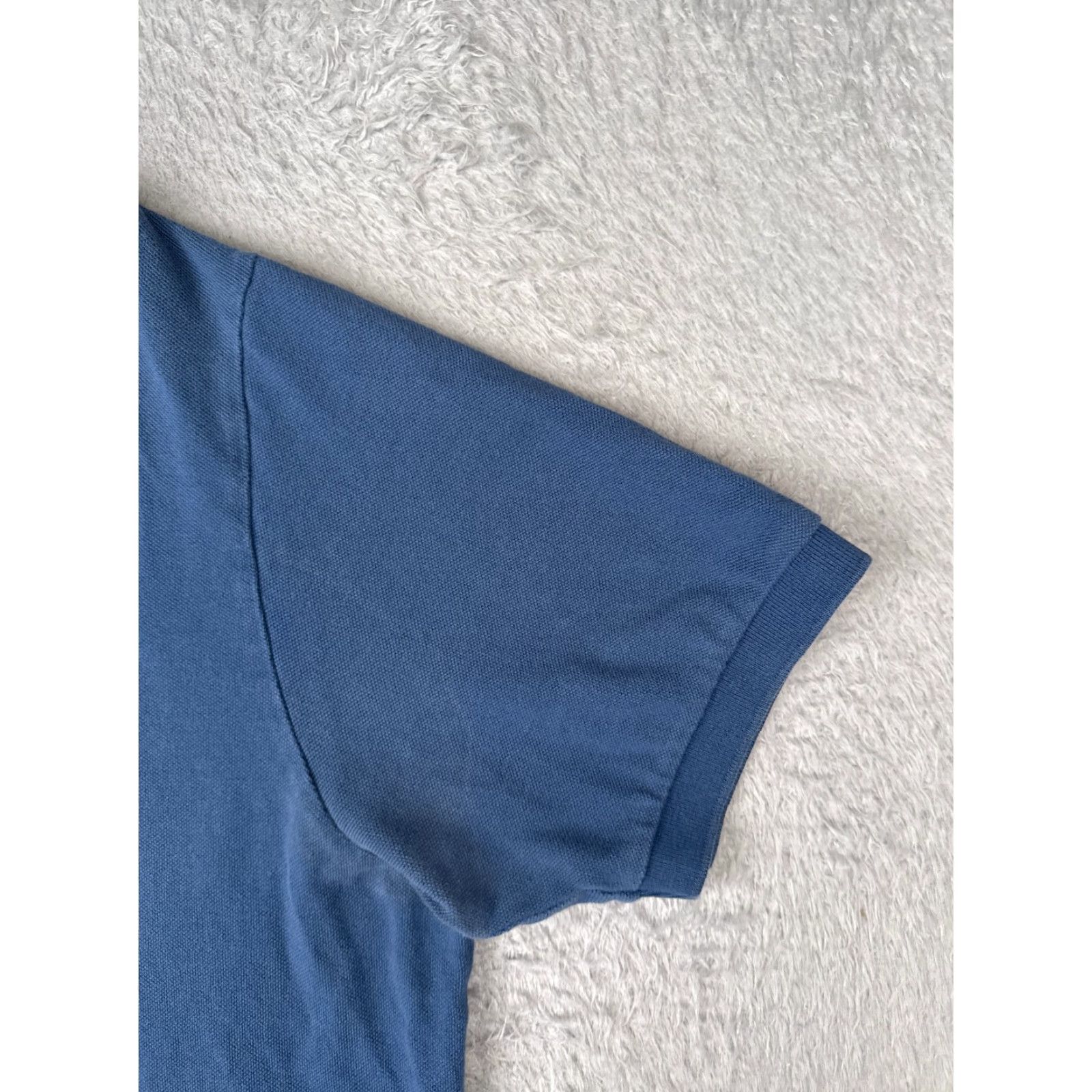 Ralph Lauren VINTAGE Ralph Lauren Polo Shirt Men 2XL Blue Short Sleeve 100% Cotton Slim Fit Size US XXL / EU 58 / 5 - 2 Thumbnail