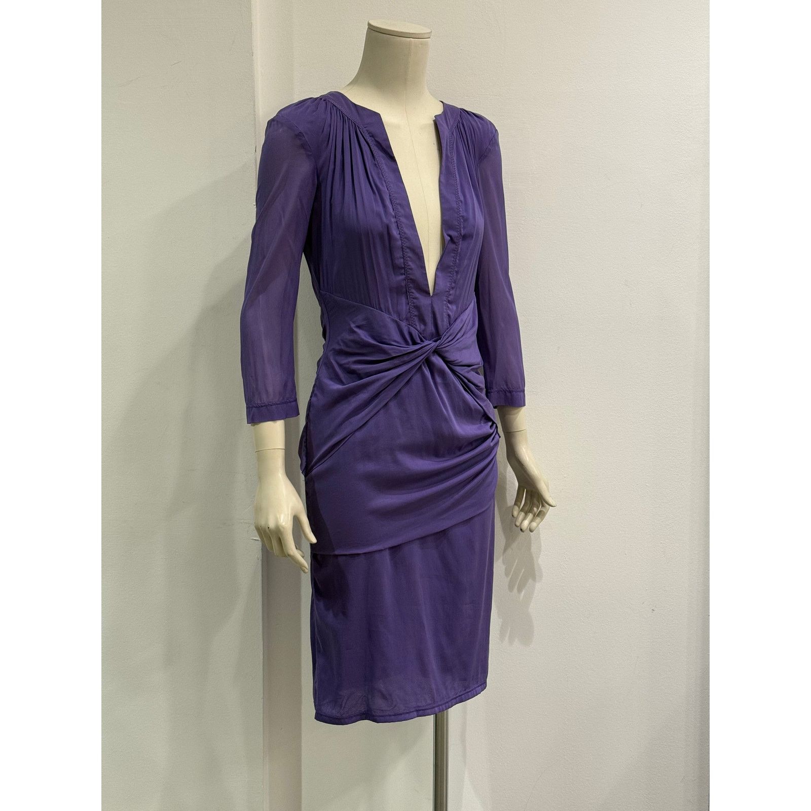 Gucci 2004 Gucci by Tom Ford purple dress Size S / US 4 / IT 40 - 2 Thumbnail