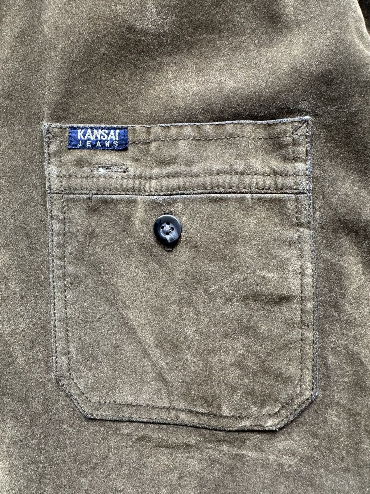 Kansai Yamamoto 00's Kansai Jeans moleskin denim shirt Size US L / EU 52-54 / 3 - 17 Thumbnail