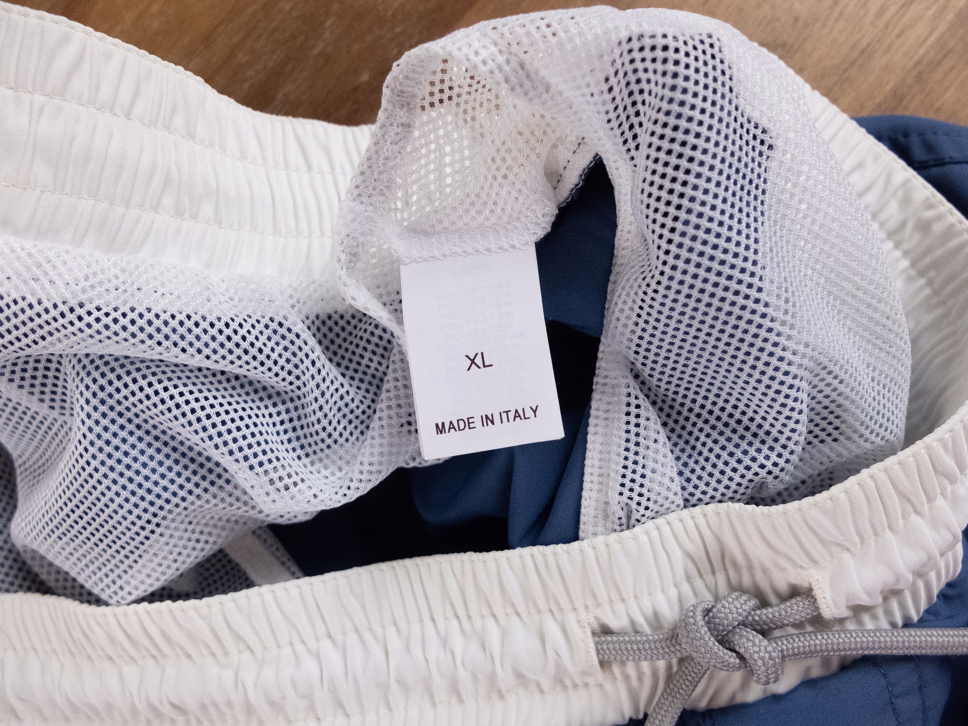 Brunello Cucinelli BRUNELLO CUCINELLI blue logo swim shorts XL authentic Size US 36 / EU 52 - 4 Thumbnail