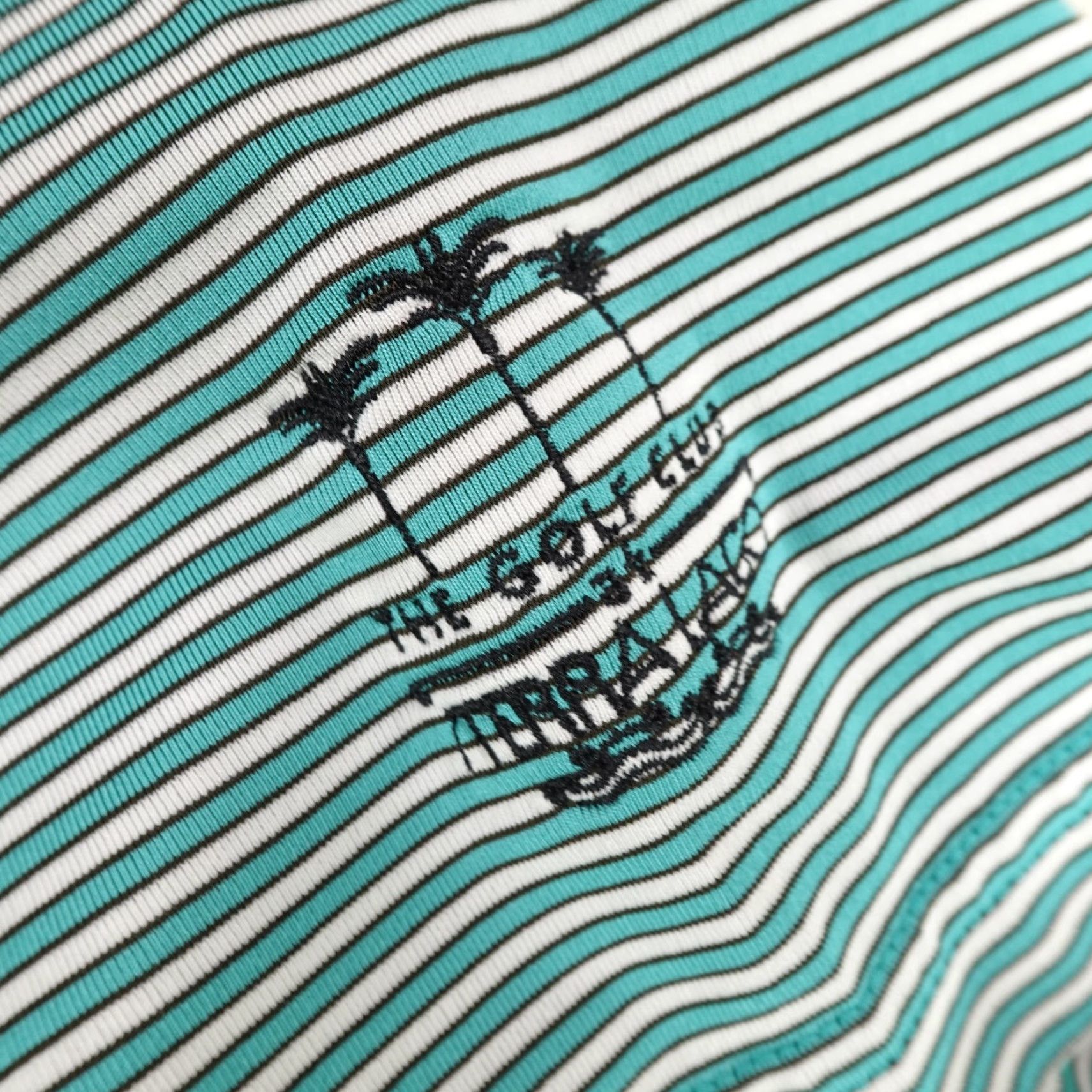 Footjoy FootJoy Polo Shirt Mens Large Green White Stripes Performance Golf Terra Lago Polo Shirt Size US L / EU 52-54 / 3 - 4 Thumbnail