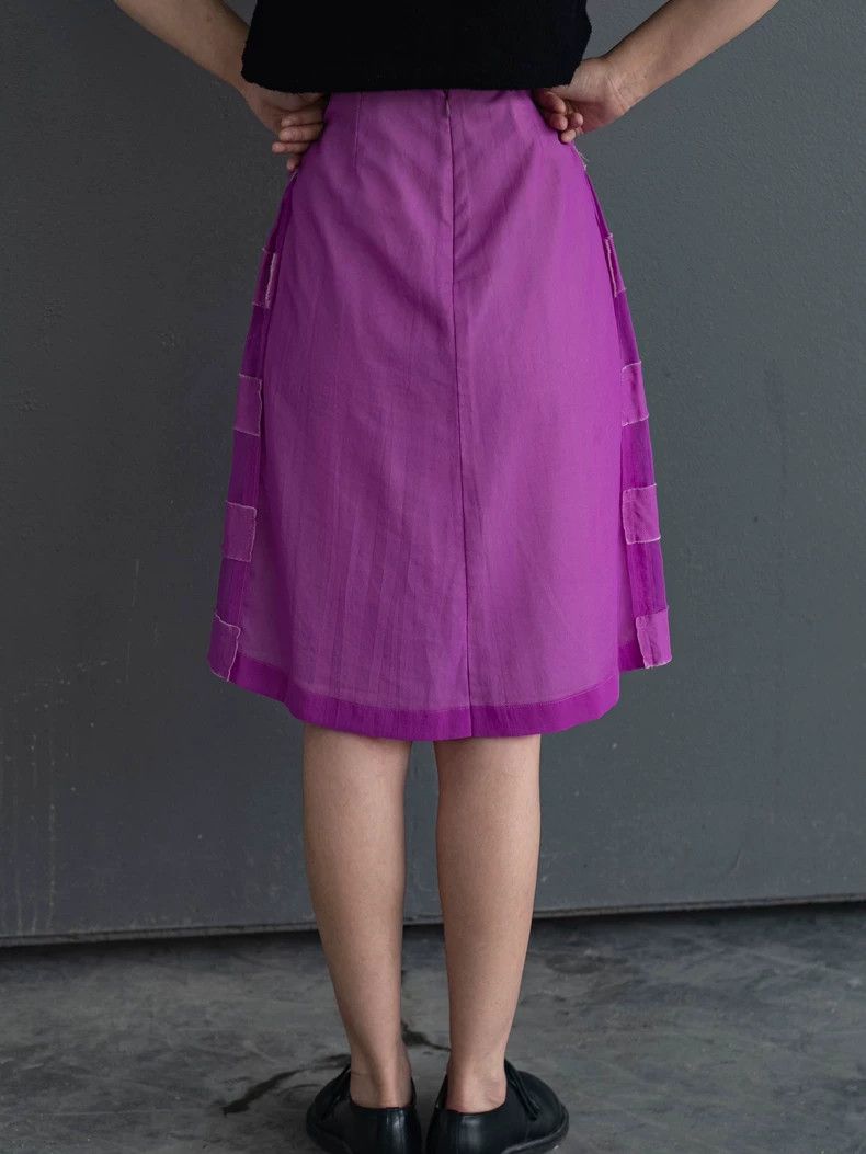 Comme des Garcons Comme Des Garcons size S Purple stitching skirt Size 22" - 6 Thumbnail