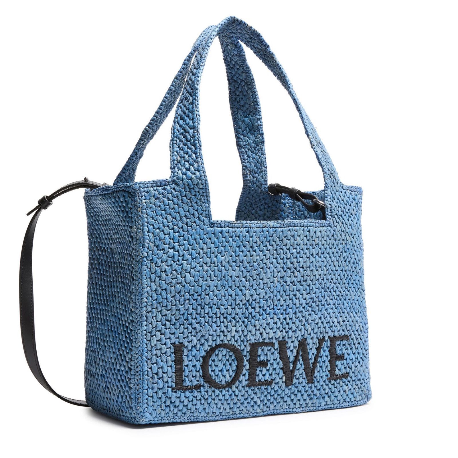 Loewe LOEWE Light Blue Medium Raffia Tote Bag New & Authentic Size ONE SIZE - 2 Thumbnail