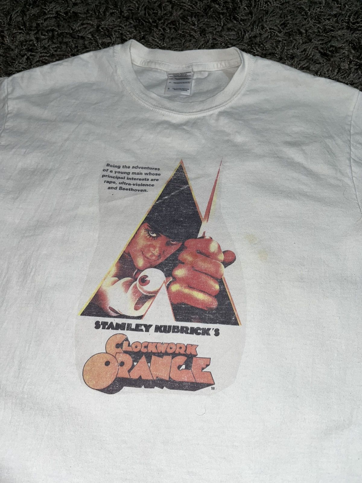 Band Tees × Vintage CLOCKWORK ORANGE MOVIE VNTG COTTON T-SHIRT Size US S / EU 44-46 / 1 - 2 Thumbnail