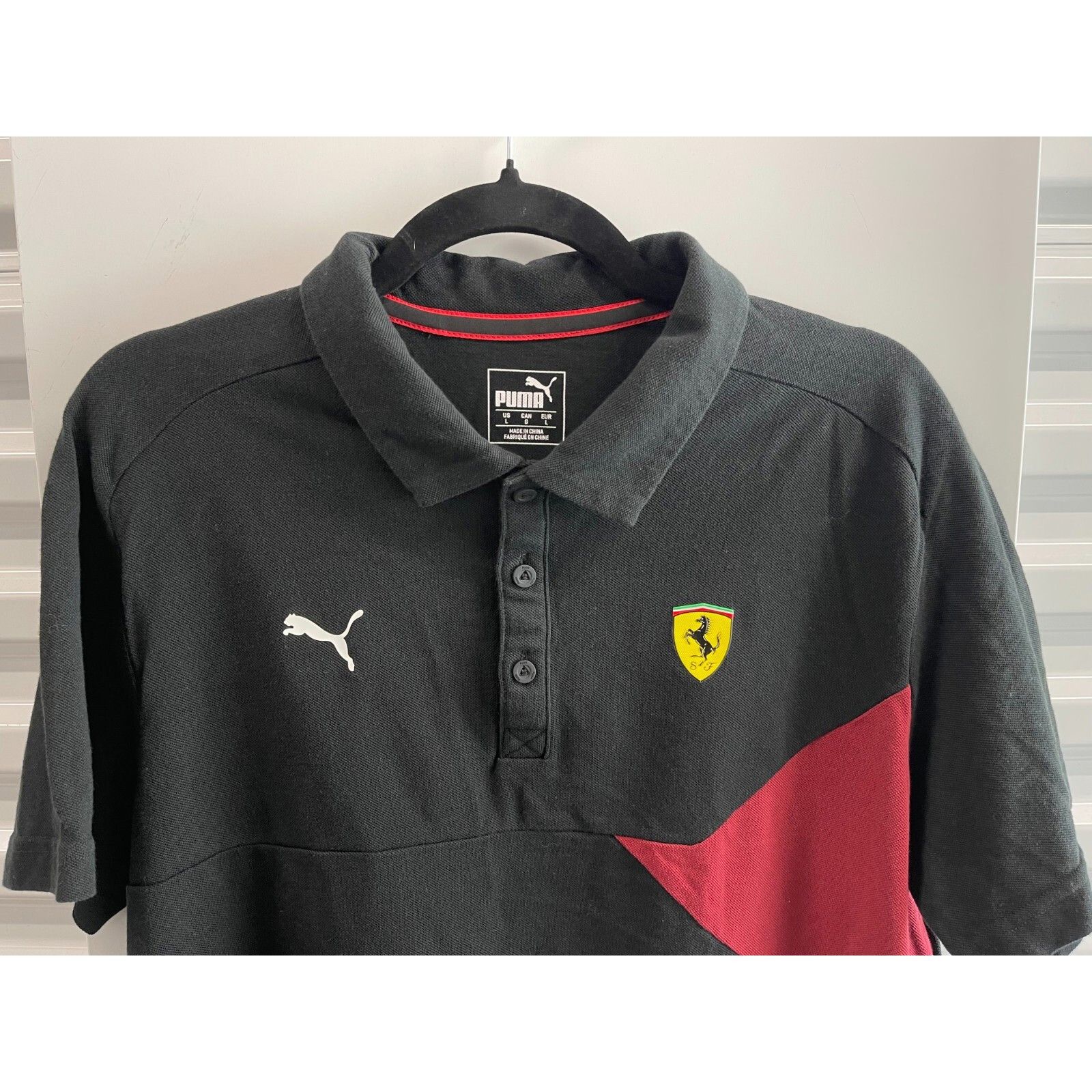 Puma PUMA FERRARI F1 RACING POLO SHORT SLEEVE BUTTON SHIRT SZ LAR Size US L / EU 52-54 / 3 - 2 Thumbnail