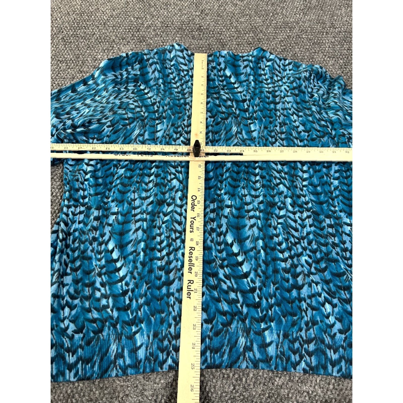 Talbots Talbots Sweater Womens L Blue Knit Long Sleeve Crew Neck Lightweight Geometric Pullover Regular Stretch Case: Casual Size L / US 10 / IT 46 - 7 Thumbnail