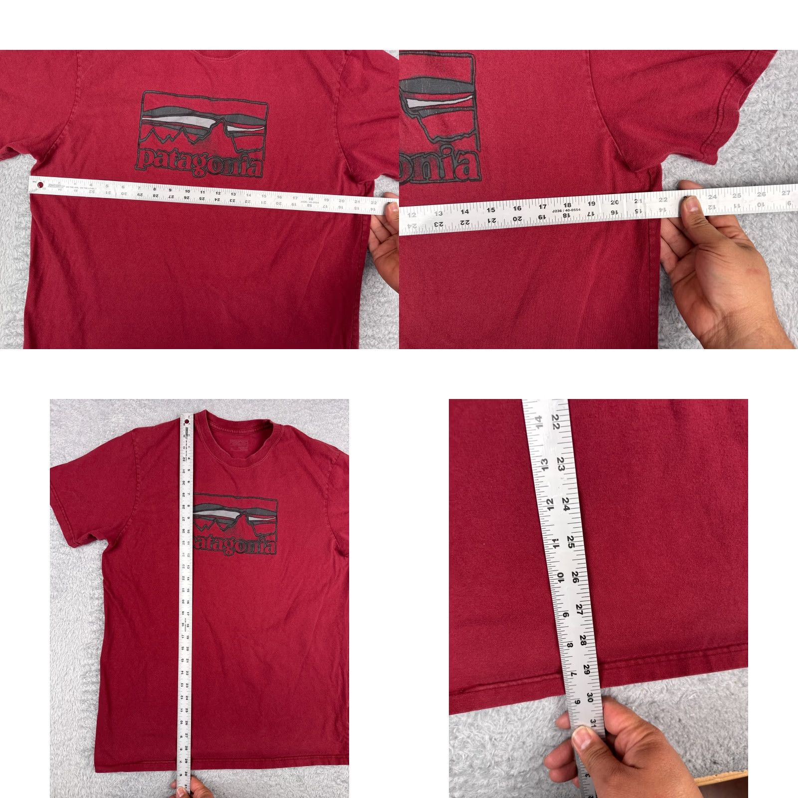 Patagonia Patagonia Shirt Men XL Red Short Sleeve Crew Neck 100% Cotton Fitz Roy Logo T-Shirt Outdoor All Seasons Slim Fit Mens Size US XL / EU 56 / 4 - 8 Thumbnail