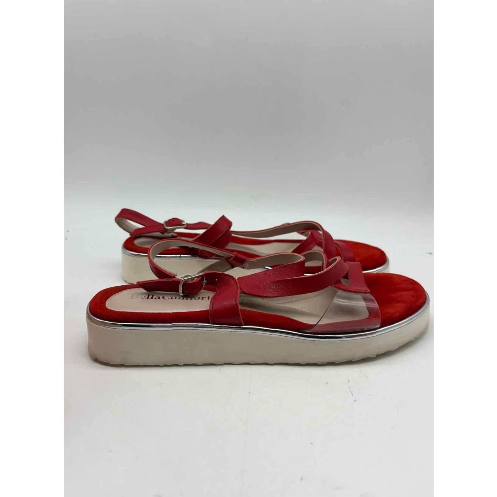 Bell Bella Comforto Sandals Sling Back Red 39 Size US 9 / IT 39 - 4 Thumbnail