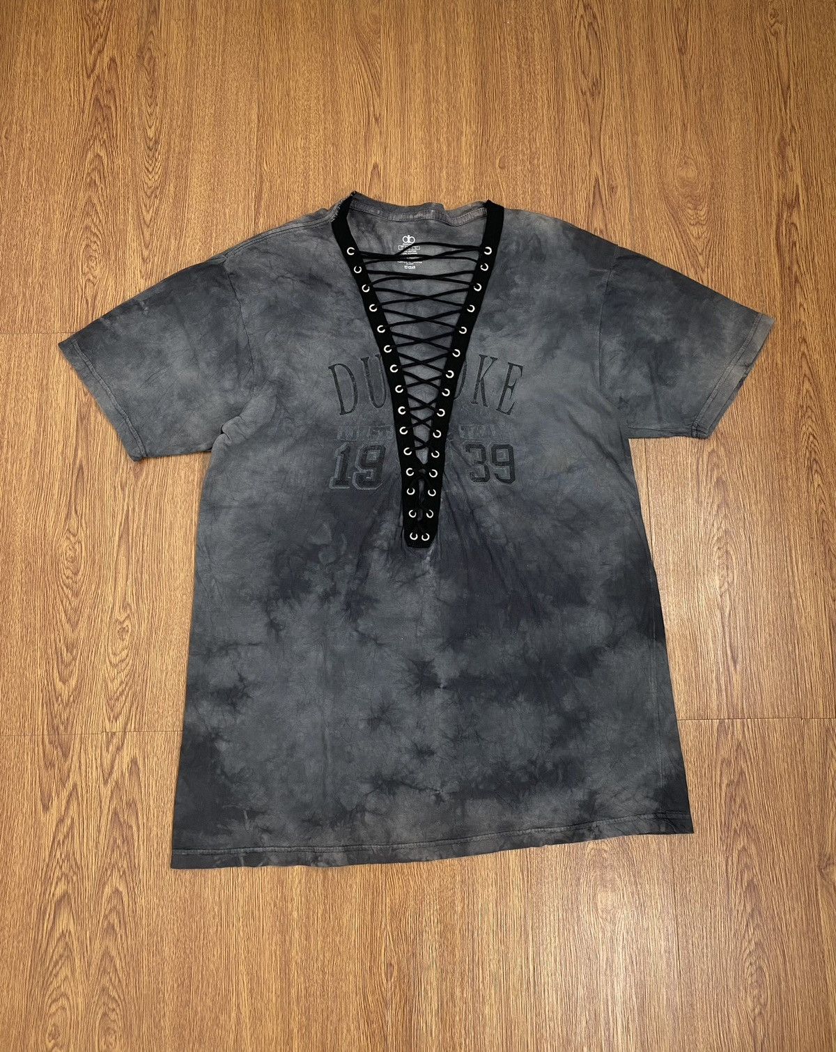 Japanese Brand Dunbrooke rope neck tiedye t-shirt Size US L / EU 52-54 / 3 - 1 Thumbnail