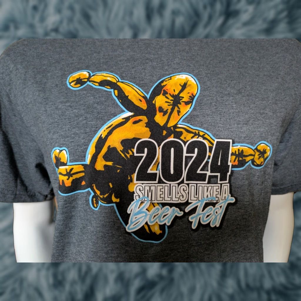 Gildan Mikerphone Brewing Smells Like A Beer Fest 24 T Shirt Large Elk Gove IL Shirt Men L Gray Cotton Blend Graphic Tee 2024 Bar Beer Size US L / EU 52-54 / 3 - 1 Thumbnail