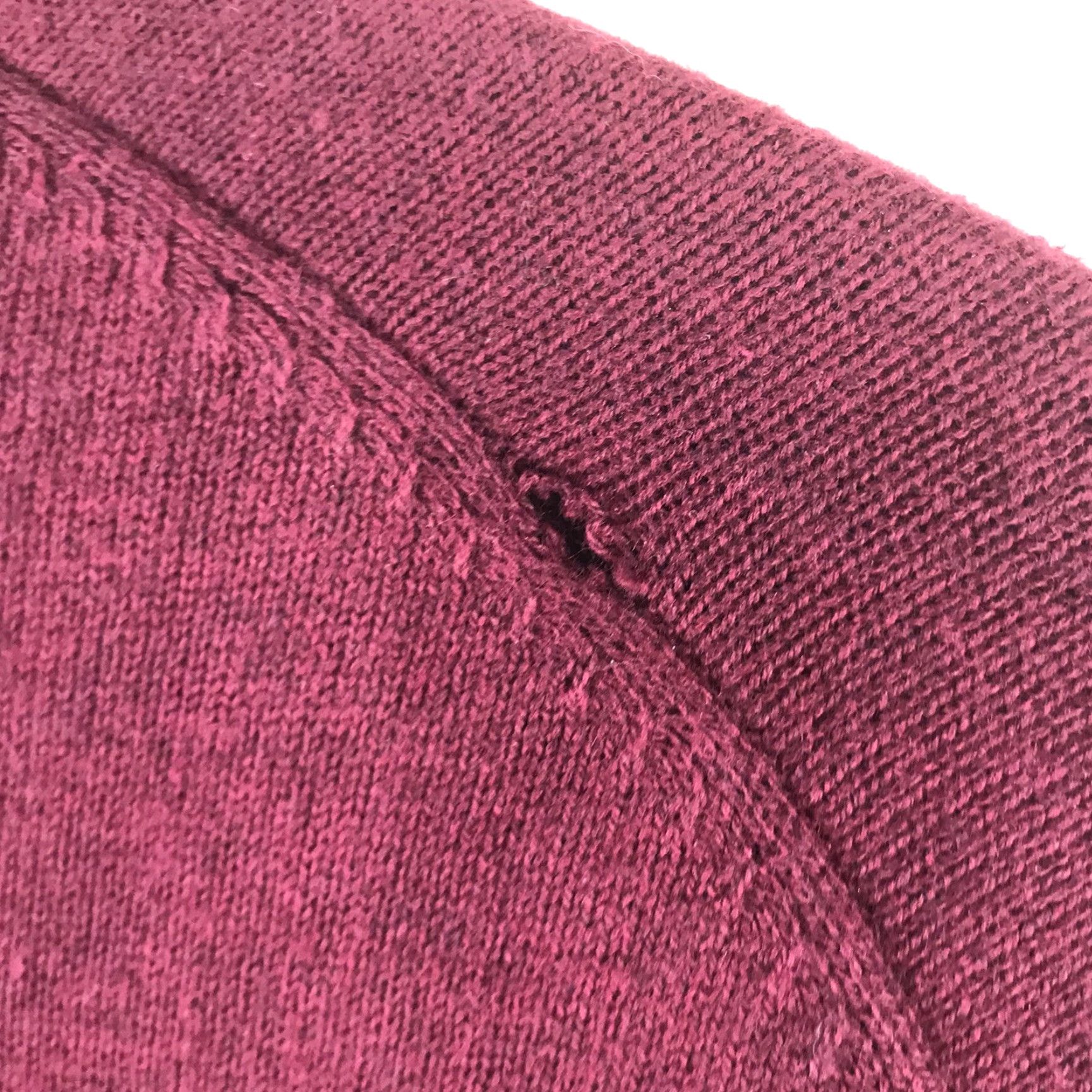 Vintage VINTAGE Alan Flusser Men’s Sweater Pullover Knit V-Neck Cashmere Cotton Fall Winter Spring Size L Burgundy Size US L / EU 52-54 / 3 - 6 Thumbnail