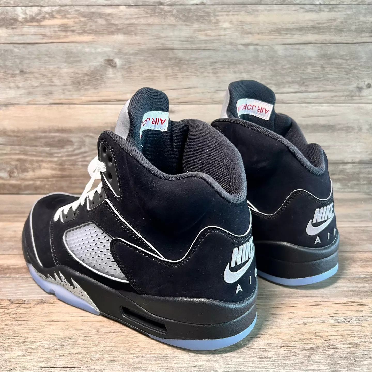 Nike Air Jordan 5 AJ5 Black Silver 44.5 US HF3975-001 Size US 11.5 / EU 44-45 - 4 Thumbnail