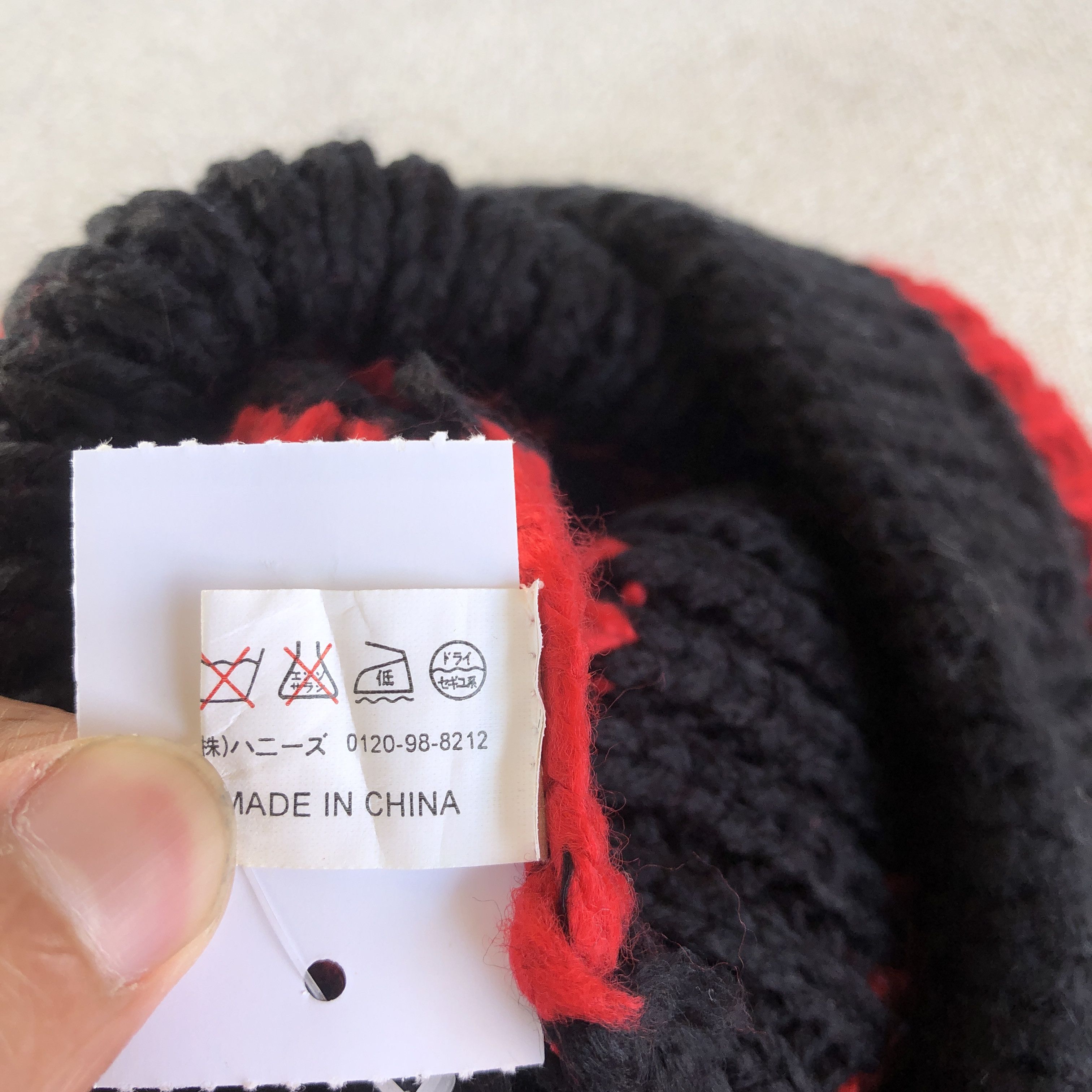 Vintage Vintage Y2K Skulls Striped Cable Knit Beanie Snow Caps Hats Size ONE SIZE - 6 Thumbnail