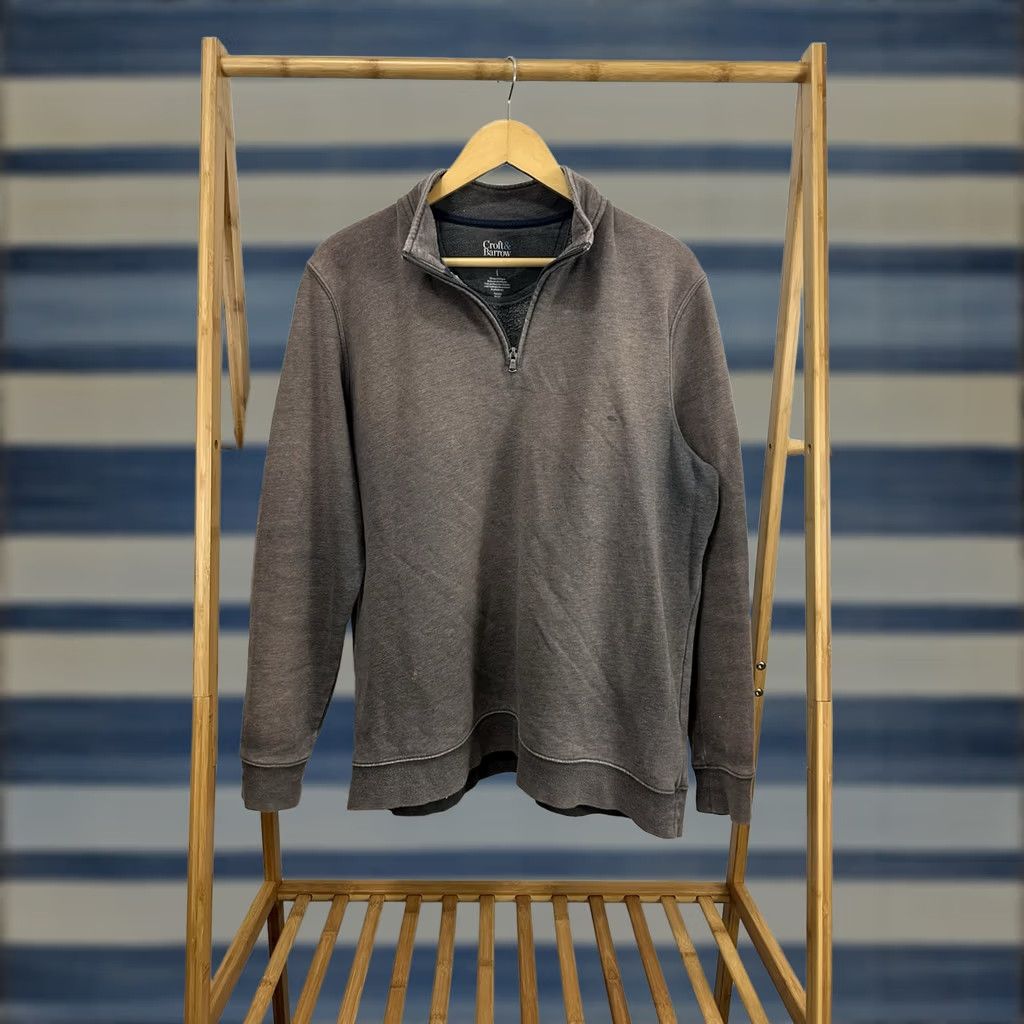 Croft & Barrow Croft & Barrow Gradient Sun Faded Quarter Zip Pullover Sweater L Gray Mens Size US L / EU 52-54 / 3 - 1 Thumbnail