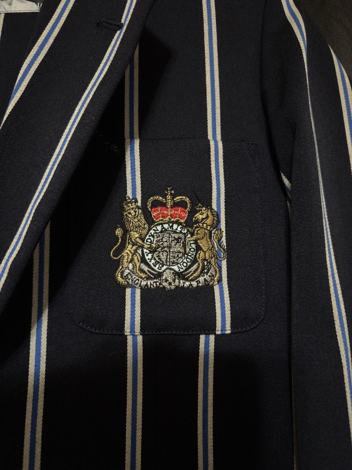 Japanese Brand Vintage Sexy Dynamite London Punk Striped Blazer Coat Jacket Size US S / EU 44-46 / 1 - 3 Thumbnail