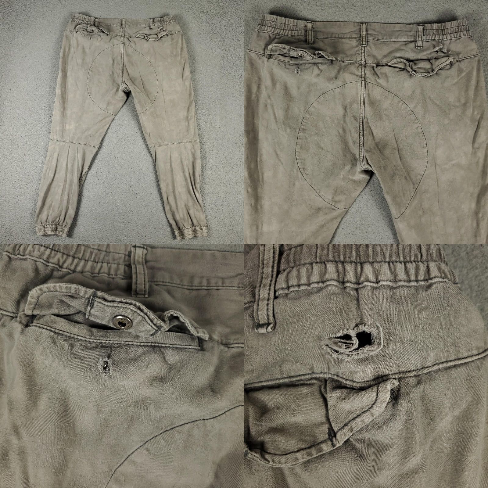 Polo Ralph Lauren VINTAGE Ralph Lauren Jogger Pants Mens 40x32 Gray Cotton Casual Travel Slim Fit Size US 40 / EU 56 - 8 Thumbnail