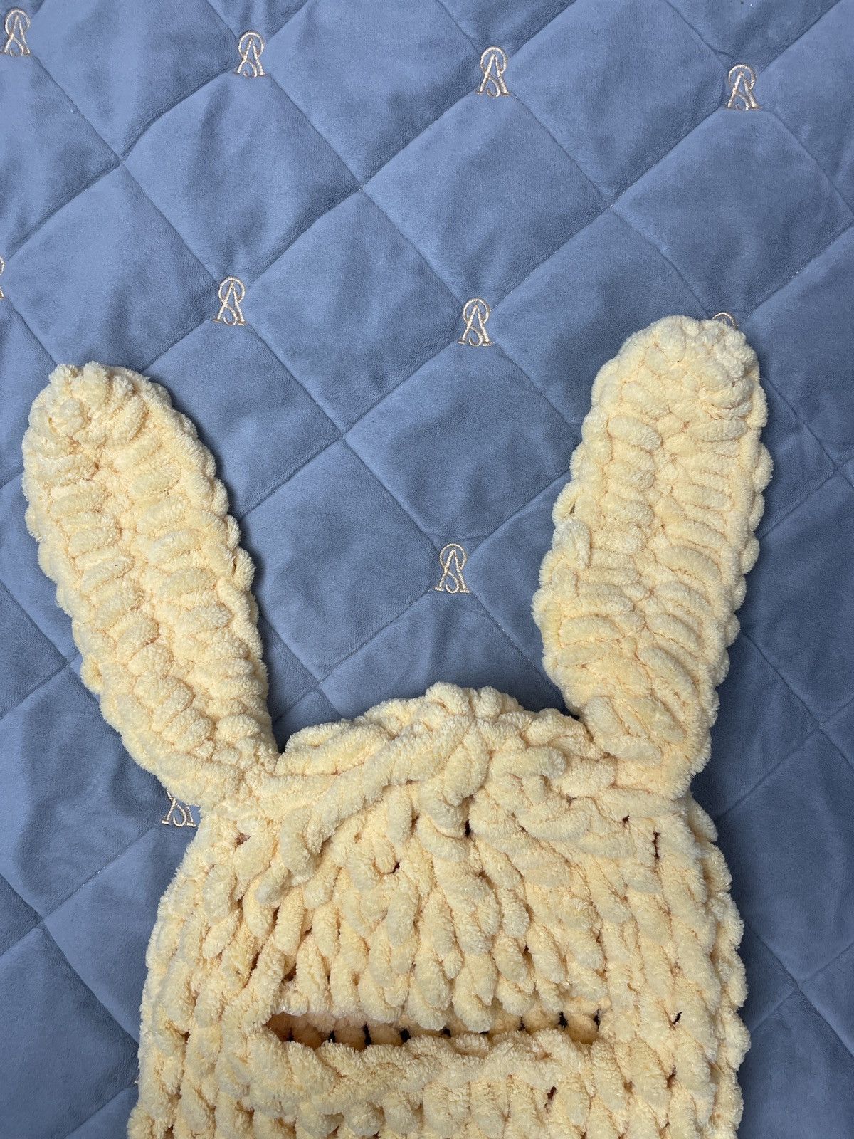 Handmade Bunny balaclava, ski mask, fun hat winter Size ONE SIZE - 5 Thumbnail